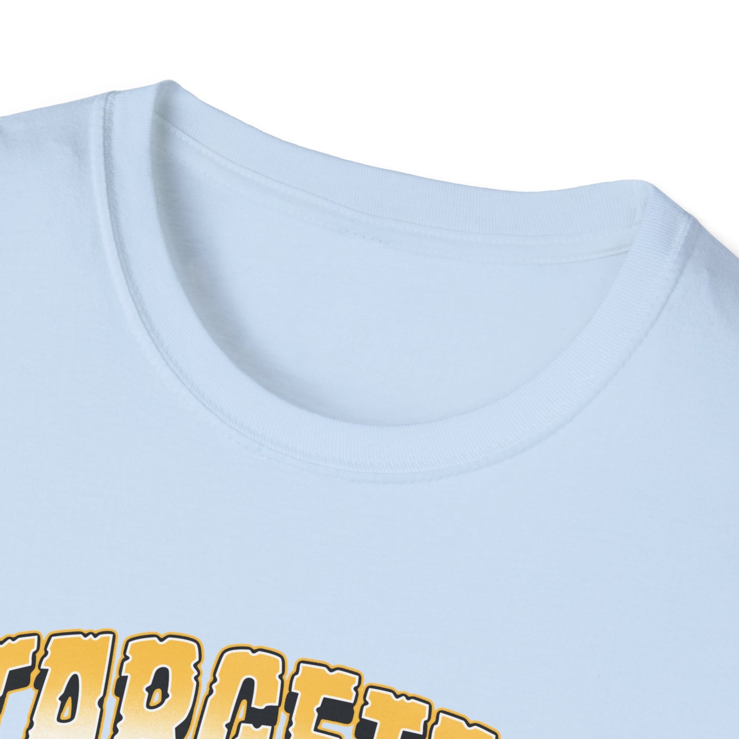 Targeted Individual Graphic T-Shirt — Retro Carnival Conspiracy Design