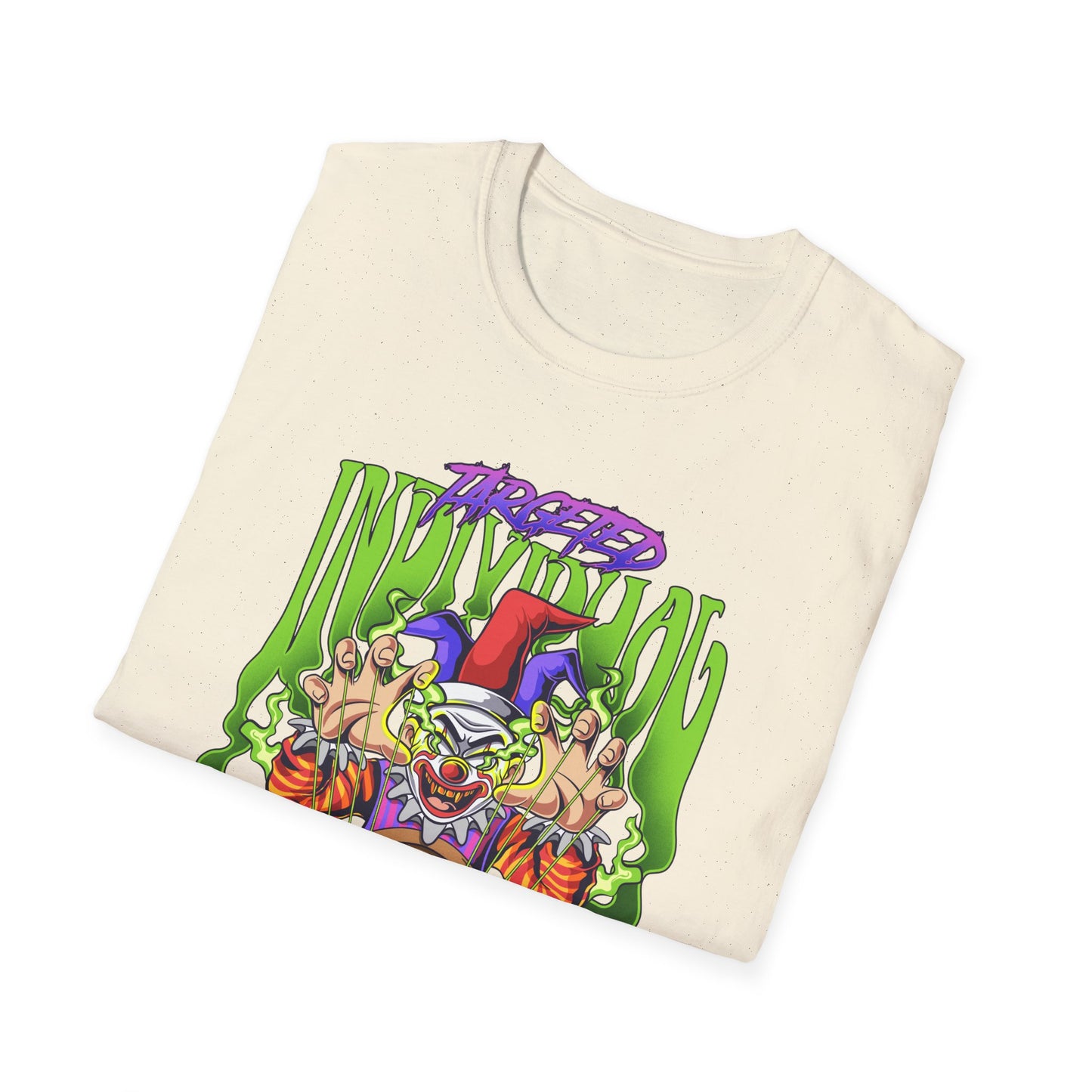Creepy Clown Portal T-Shirt — Horror Graphic Tee with 'Disturbed' Vibe