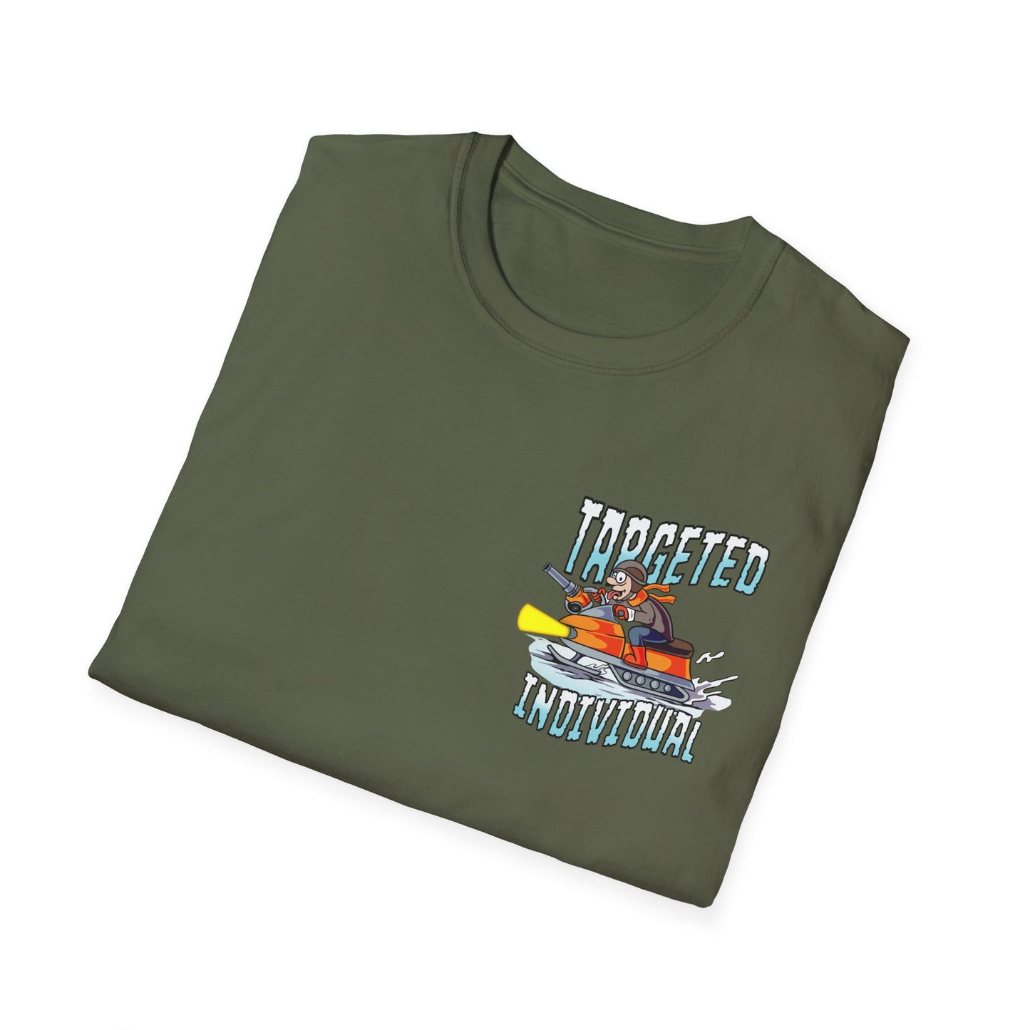 Fishing Cartoon T-Shirt — "Targeted Individual" Graphic Tee