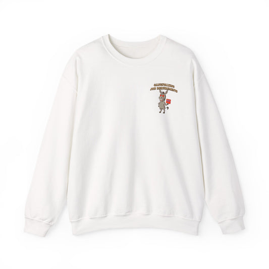 Crewneck Sweatshirt — Funny ‘Adventurous Old Reindeer’ Holiday List Design