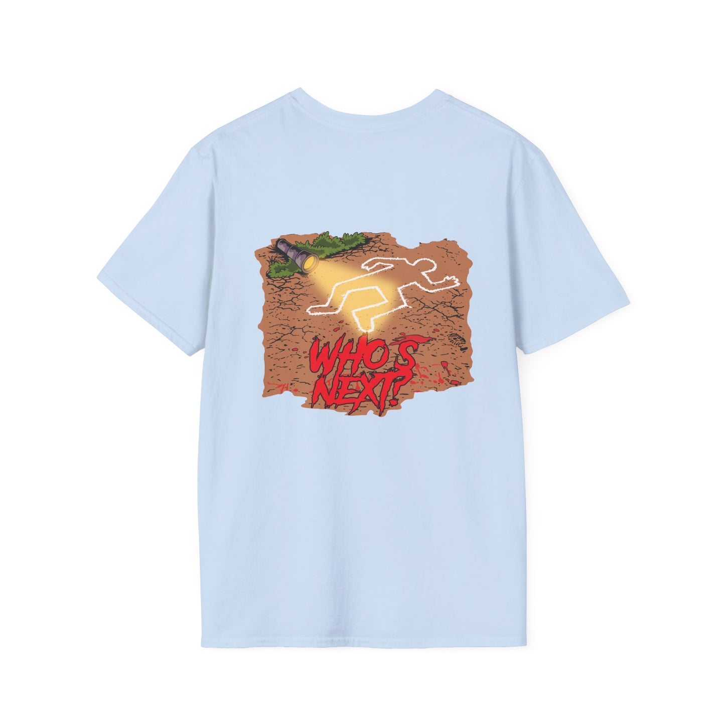 Who's Next T-Shirt — True Crime Crime Scene Graphic Tee