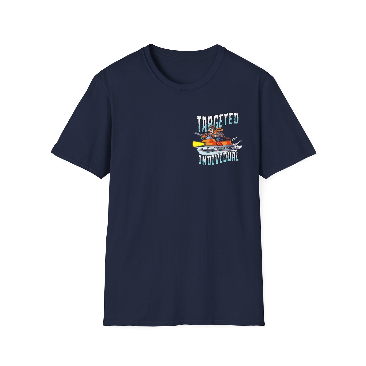 Fishing Cartoon T-Shirt — "Targeted Individual" Graphic Tee