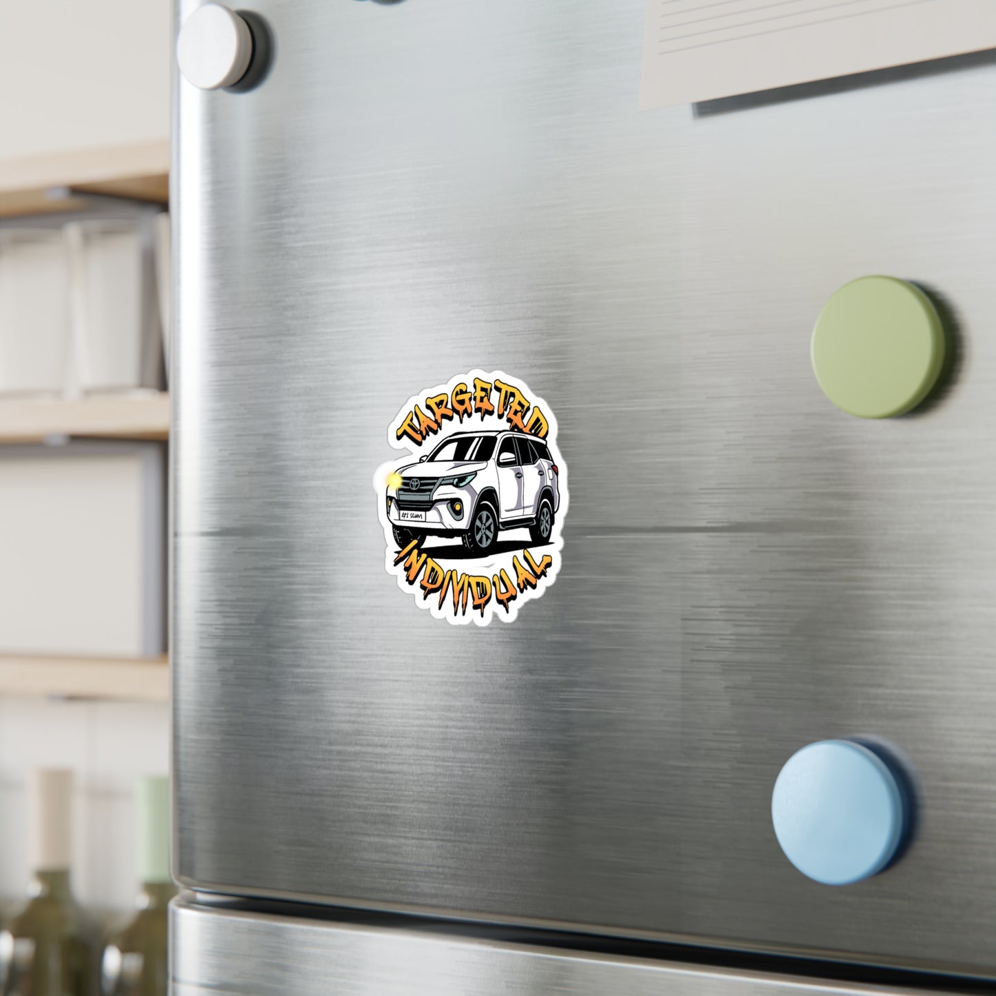 Targeted Individual SUV Vinyl Sticker — Kiss-Cut Car Decal