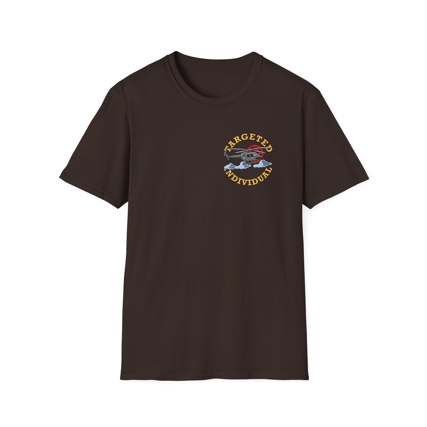 Target Individual T-Shirt — 'Target Individual' Graphic Tee with Police Truck & Targets