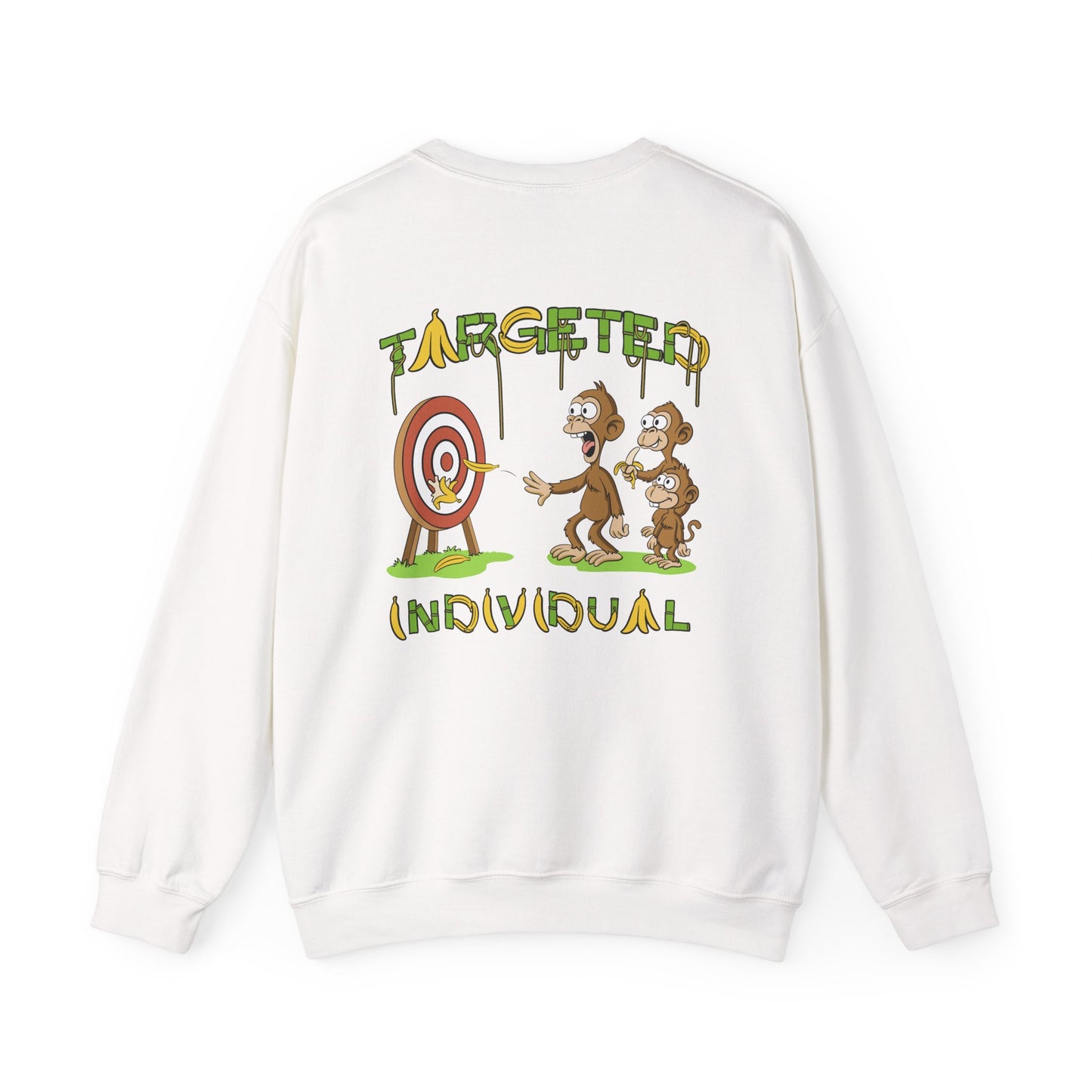 Targeted Individual Graphic Sweatshirt – Satirical Conspiracy Art Crewneck