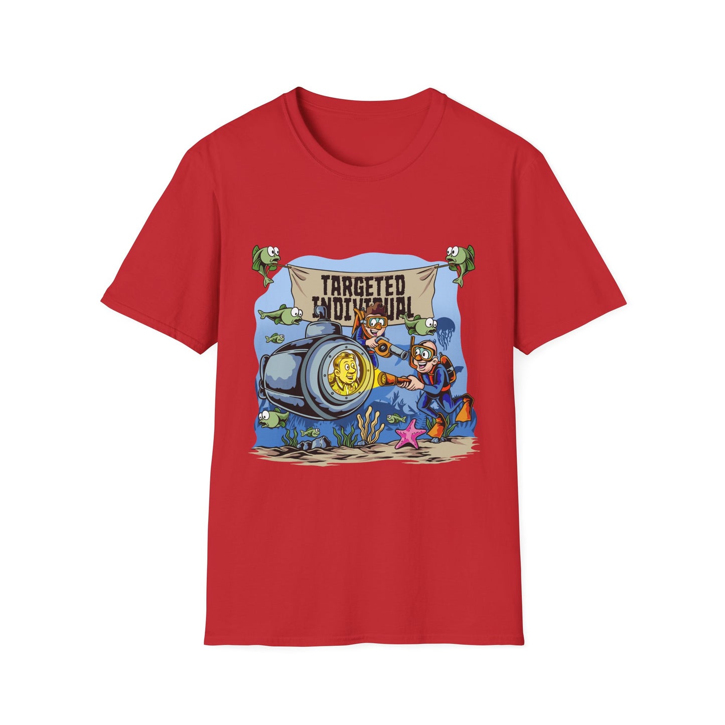 T-Shirt — "Targeted Individual" Submarine Cartoon Design
