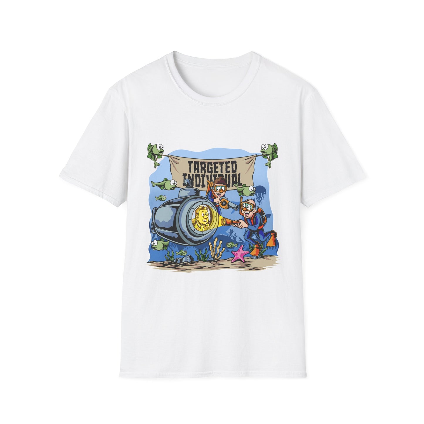 T-Shirt — "Targeted Individual" Submarine Cartoon Design