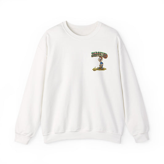 Targeted Individual Graphic Sweatshirt – Vintage Beach Scene Crewneck