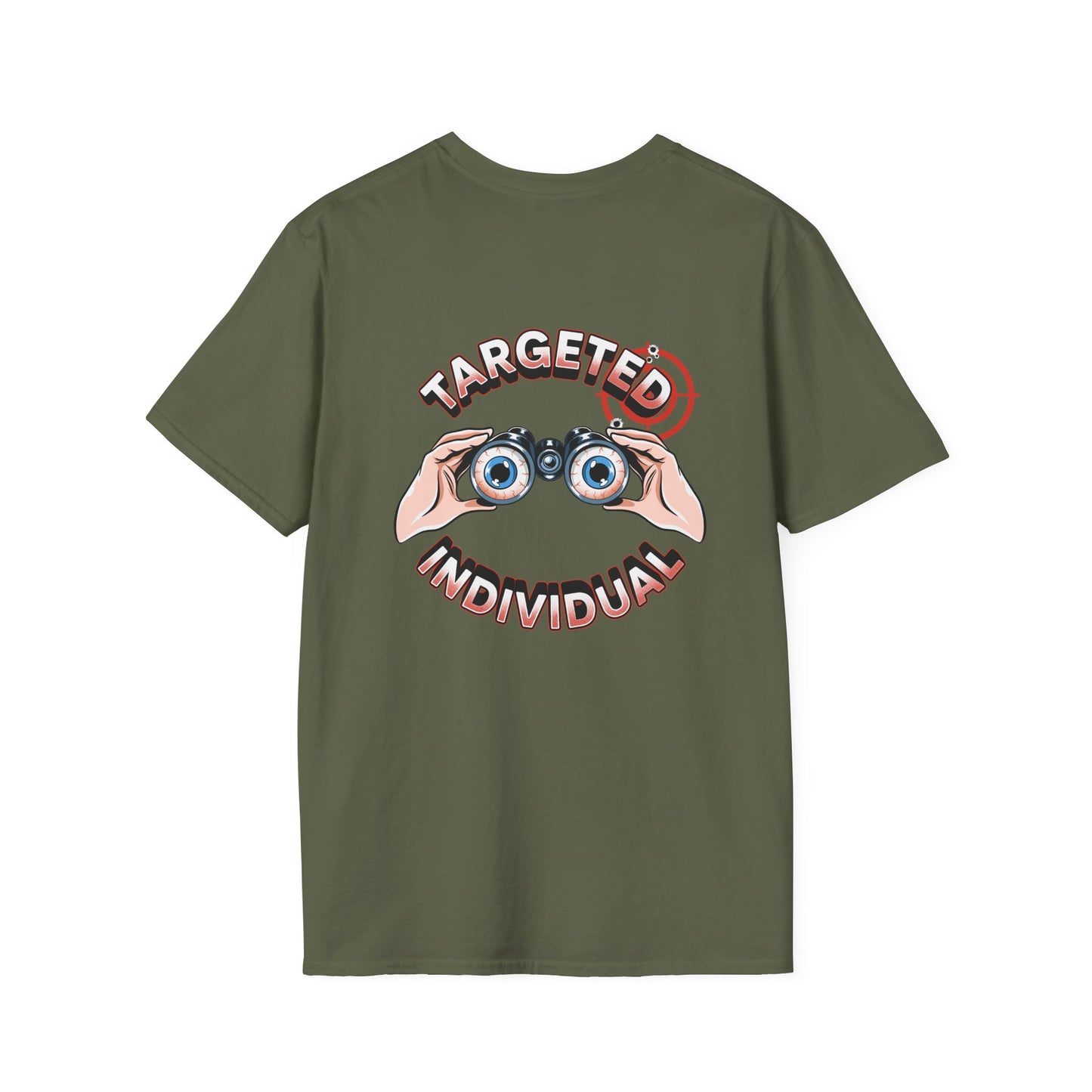Targeted Individual T‑Shirt — Vintage Binoculars Graphic Tee