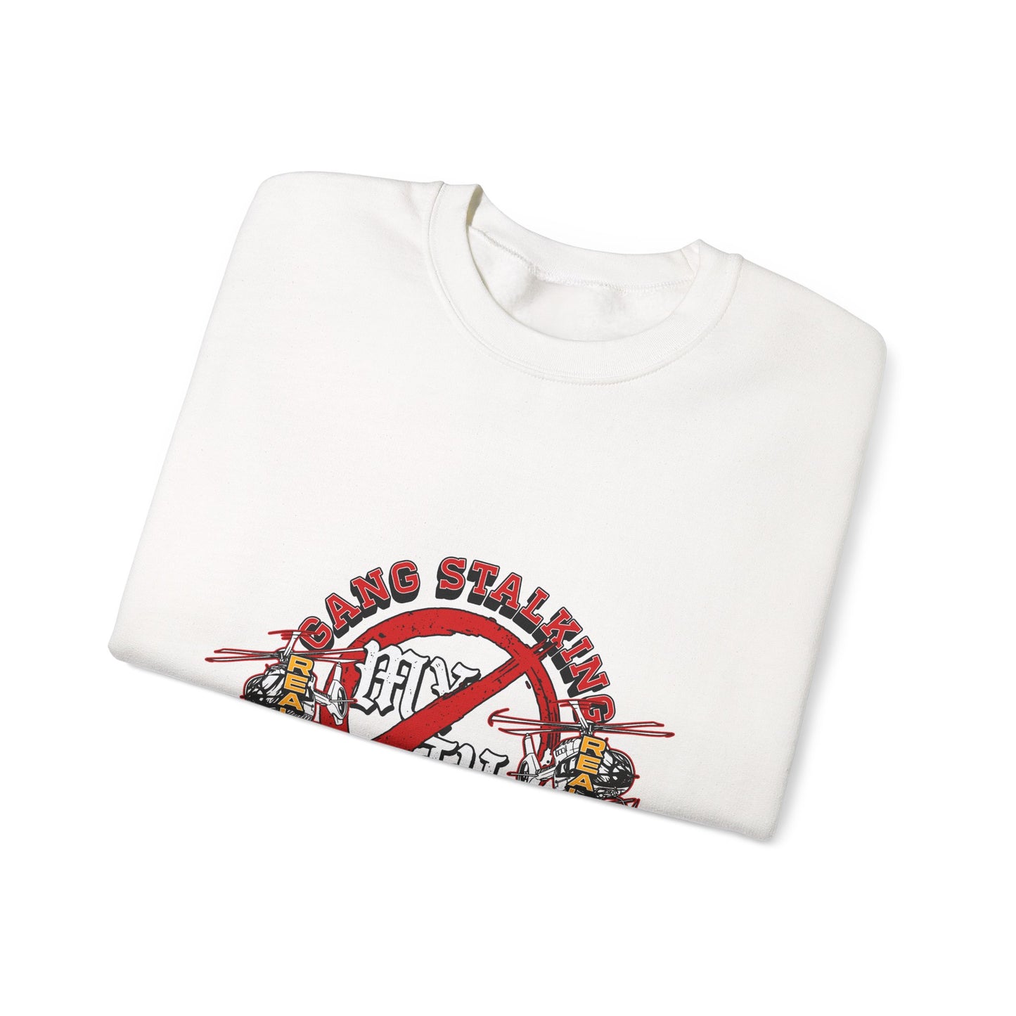 Crewneck Sweatshirt — Retro Hockey No Standing Design