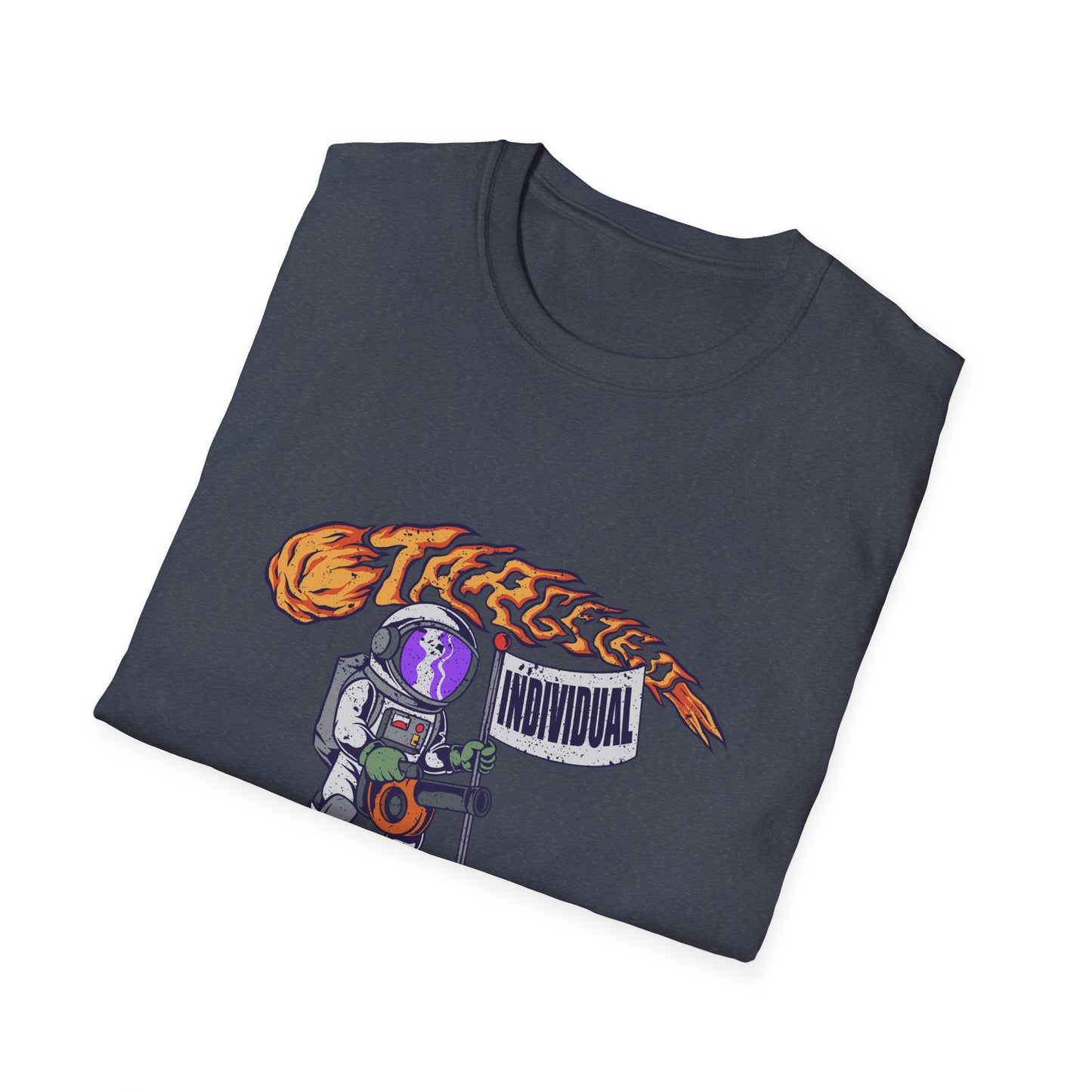 Astronaut Guitar T-Shirt — Retro Space Rock Design ("Takeoff")