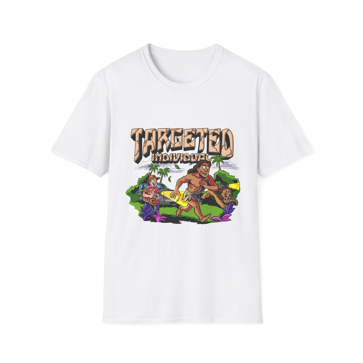 Targeted Individuals T-Shirt — Retro Island Hunt Graphic Tee