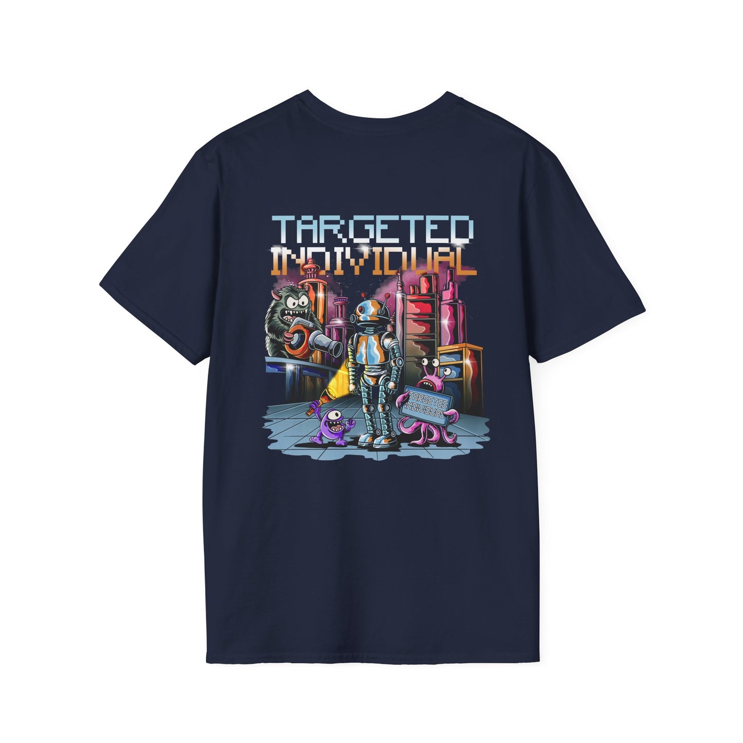 Targeted Individual T-Shirt — Retro Sci‑Fi Robot Graphic Tee