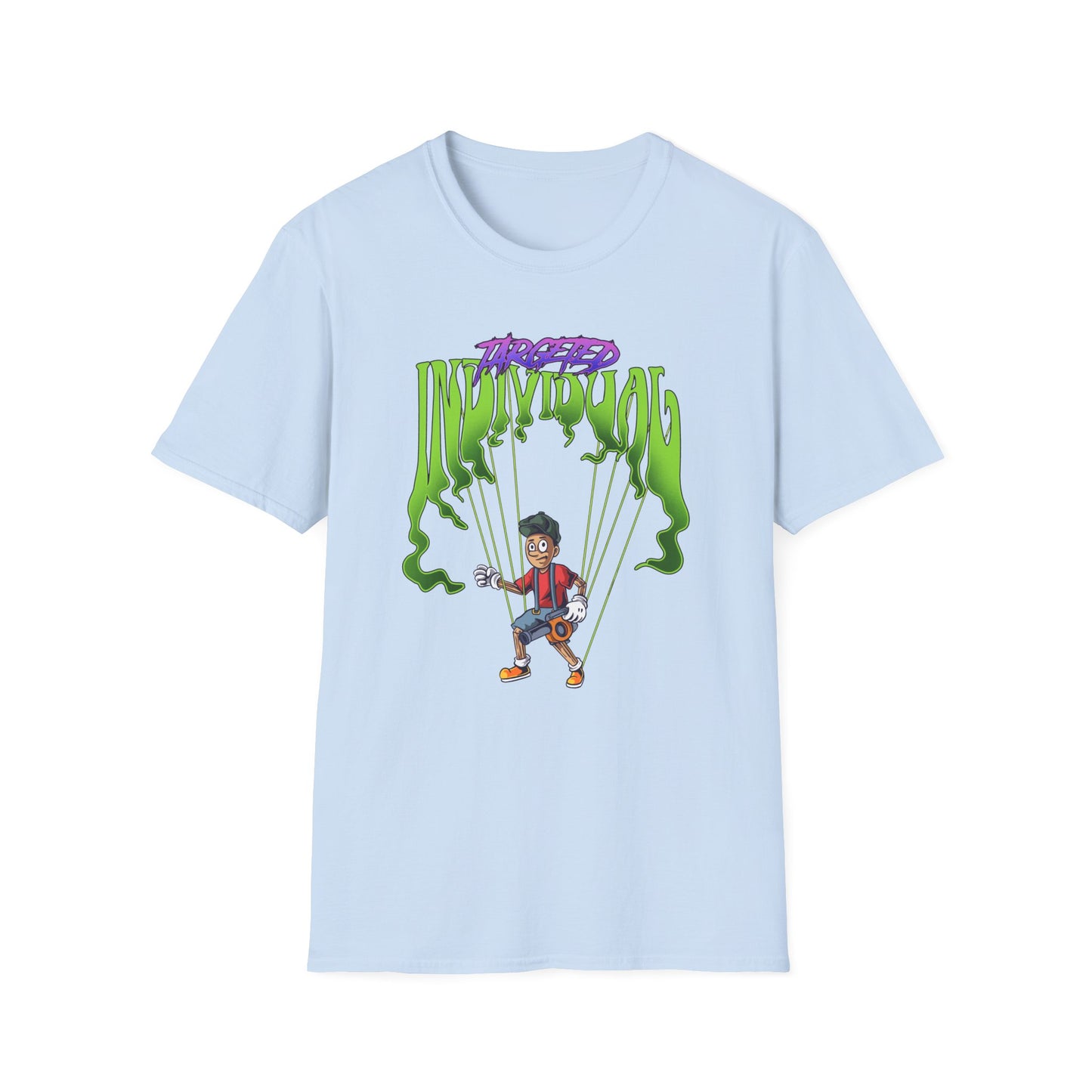 T-Shirt — Puppet Strings Graphic Tee (Young Gamer Puppet Design)