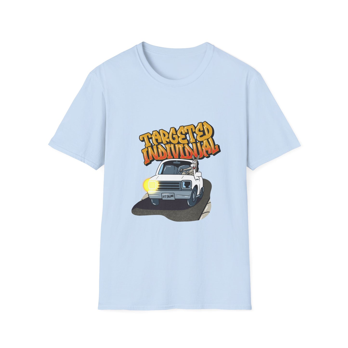 T-Shirt — 'Targeted Individual' Retro Car Graphic Tee