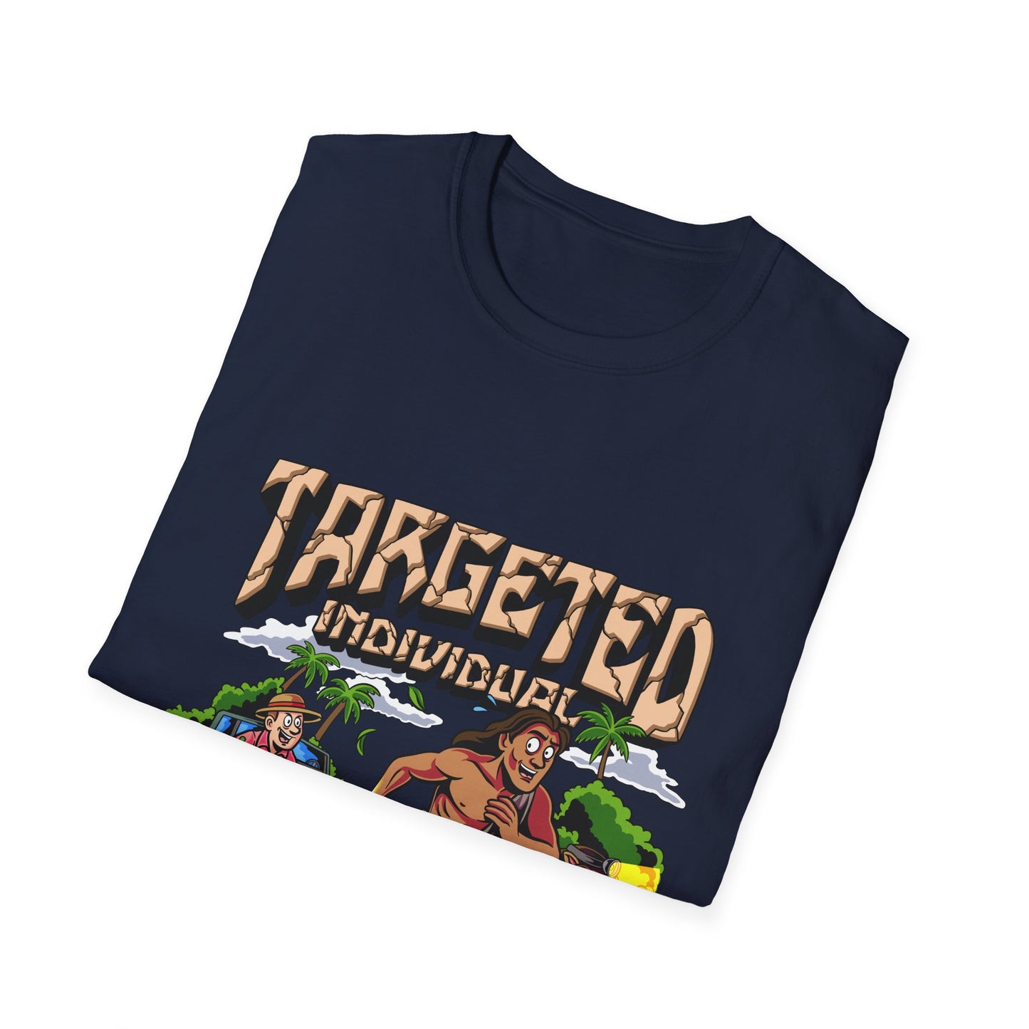 Targeted Individuals T-Shirt — Retro Island Hunt Graphic Tee