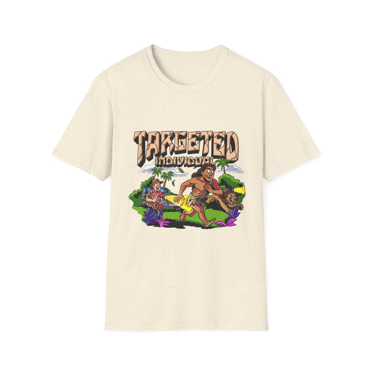 Targeted Individuals T-Shirt — Retro Island Hunt Graphic Tee