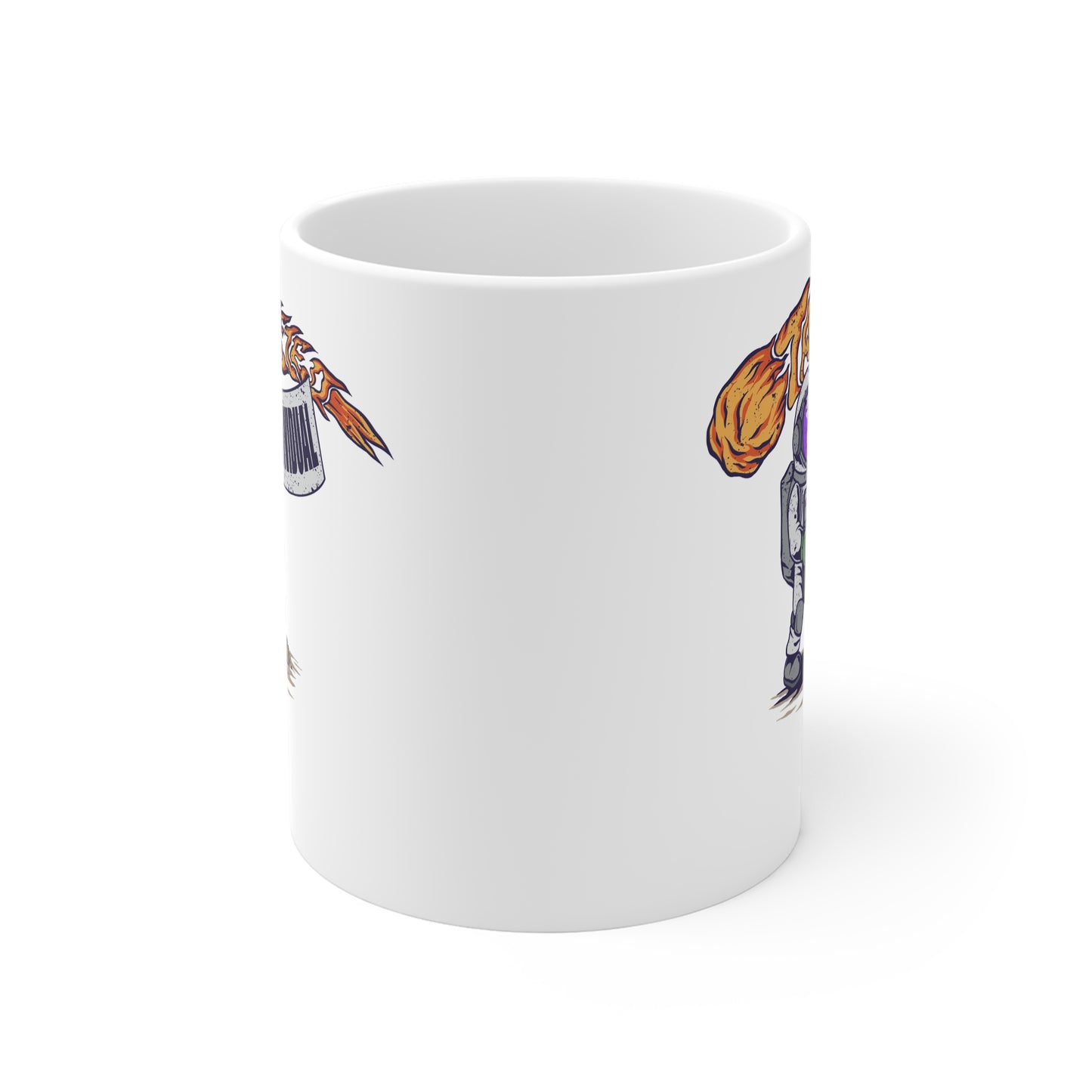 Astronaut Coffee Mug — 'Forever Individual' Retro Space Explorer Ceramic Mug