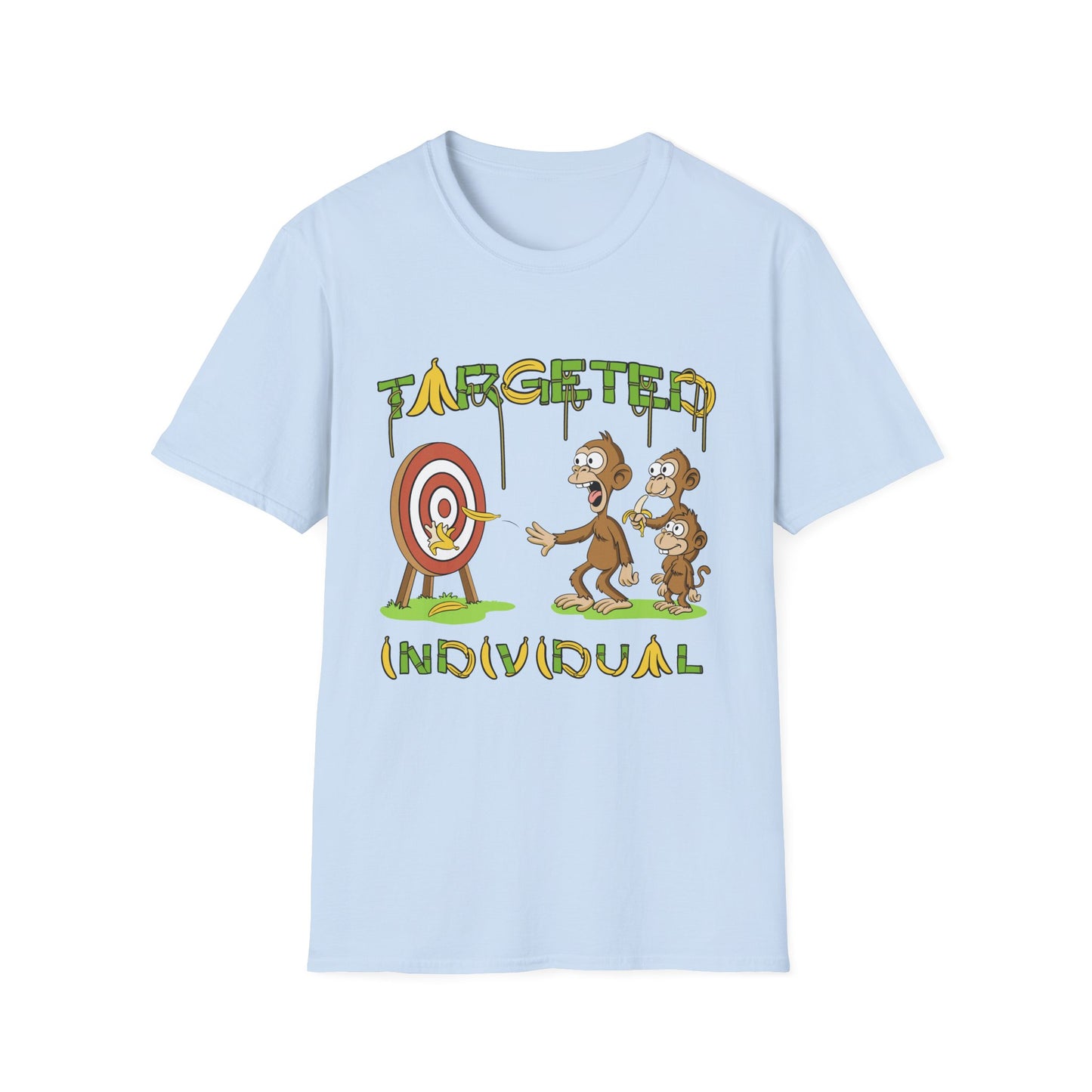 Targeted Individual Graphic T-Shirt — Funny Monkey Target Design