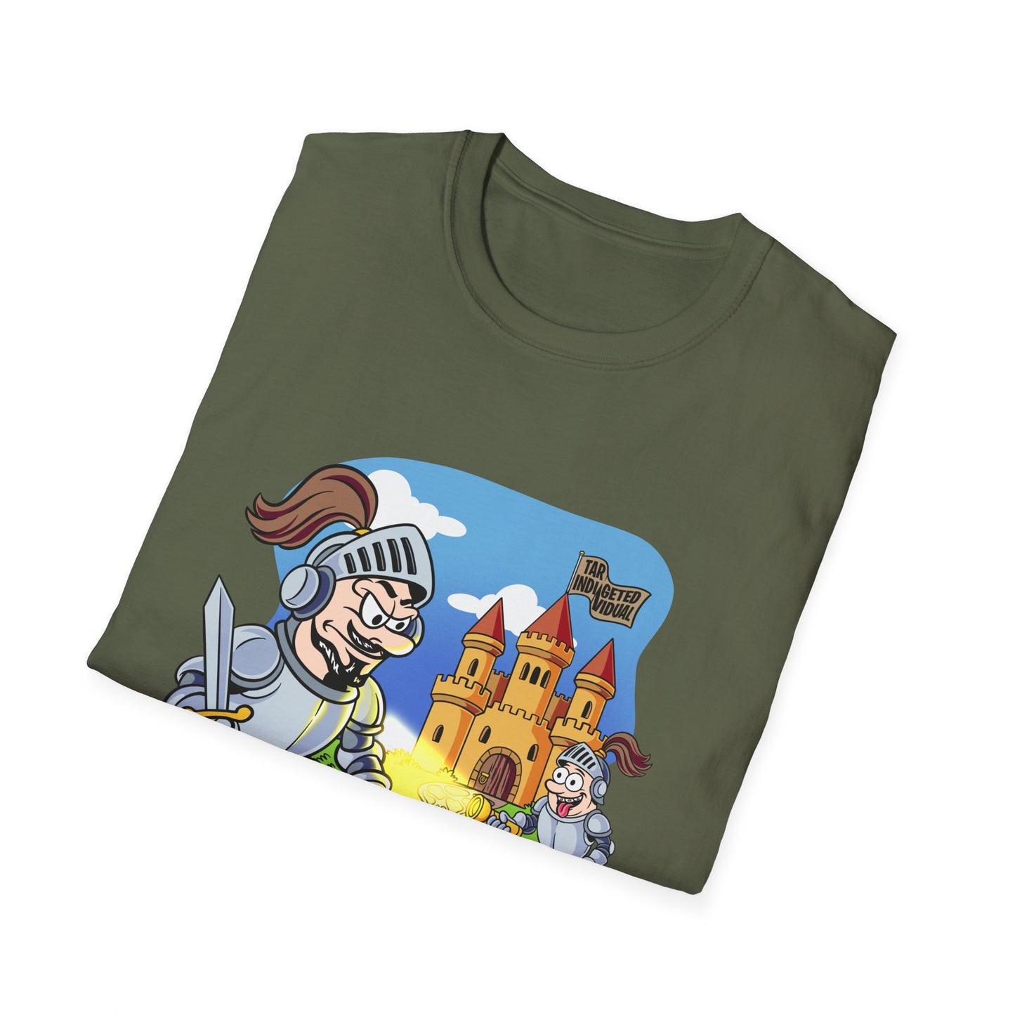 Knight Cartoon T-Shirt — Cute Medieval Castle Adventure Tee