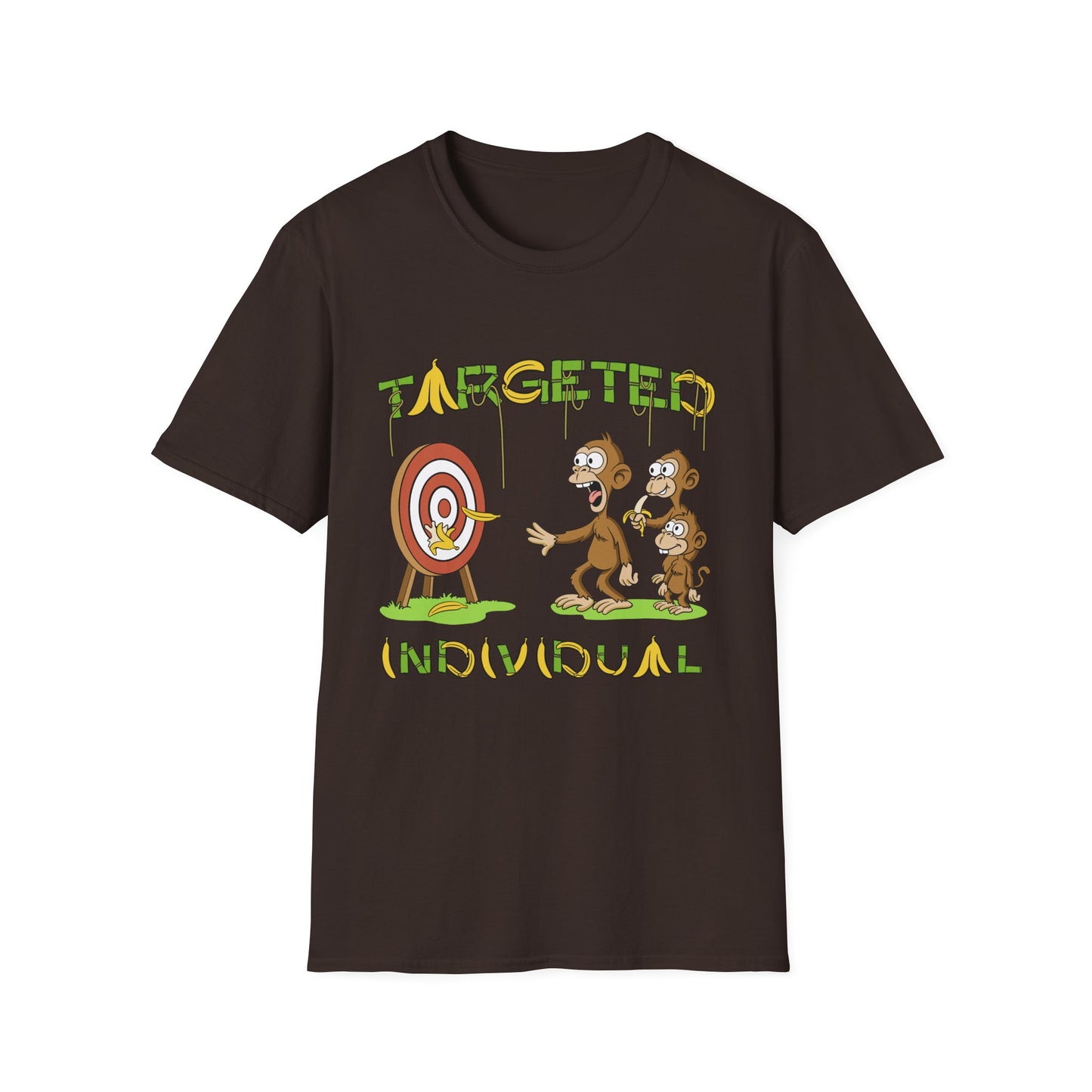 Targeted Individual Graphic T-Shirt — Funny Monkey Target Design