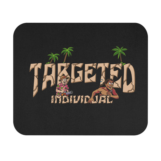 Targeted Individual Mouse Pad — Retro Tropical Graphic Desk Mat