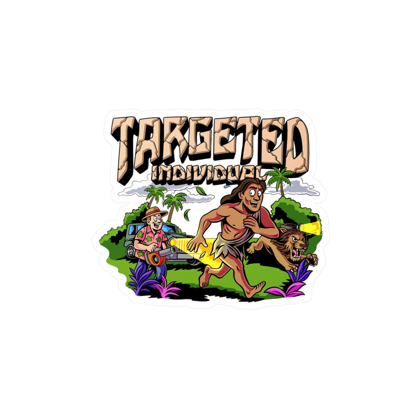 Targeted Individual Adventure Sticker — Kiss-Cut Vinyl Decal