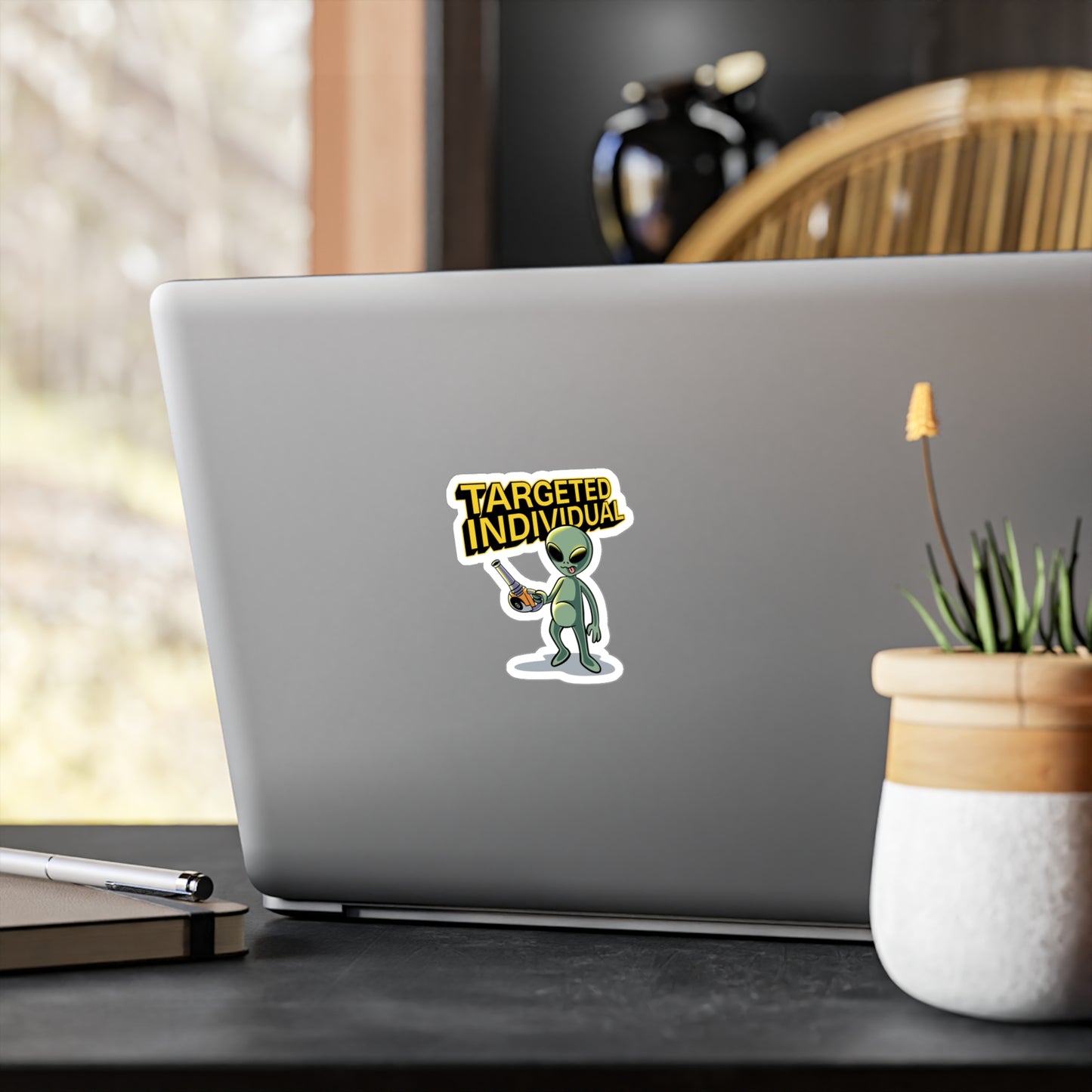 Targeted Individual Alien Sticker - Kiss-Cut Vinyl Decal