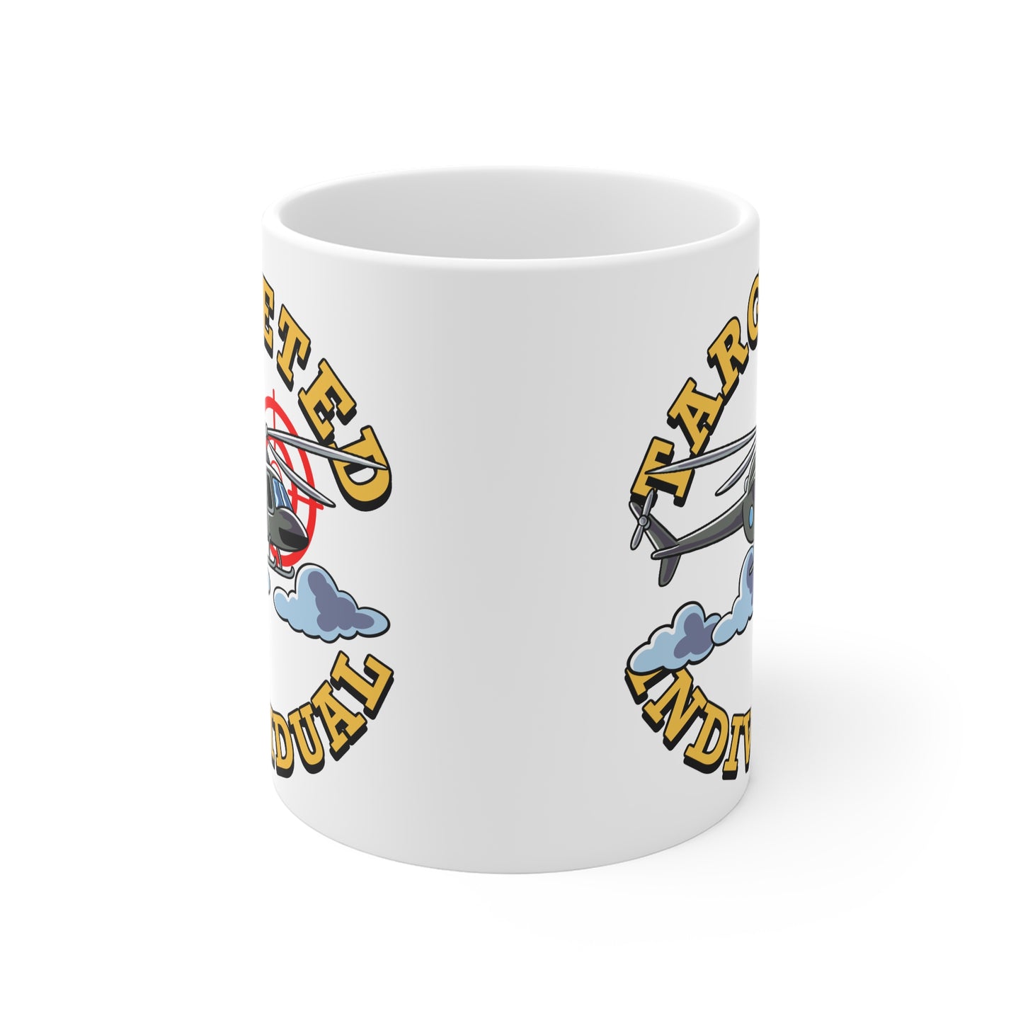 Targeted Individual Helicopter Mug — Military Aviation Coffee Cup