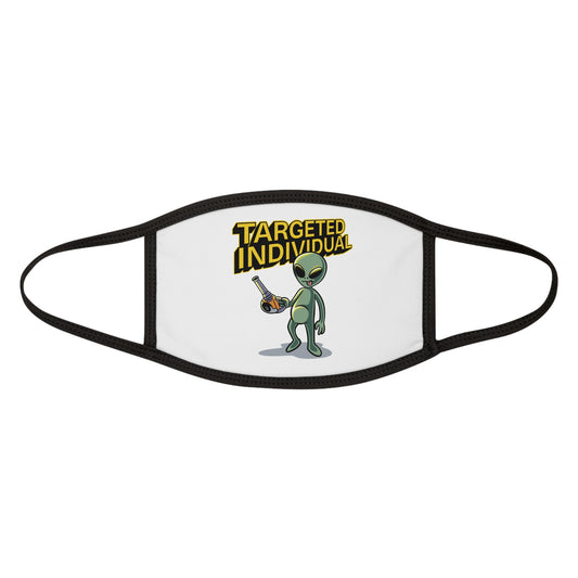 Targeted Individual Alien Face Mask — Funny Conspiracy Graphic Mask