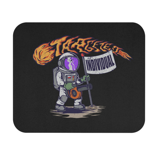 Individual Astronaut Mouse Pad — Retro Space Explorer Design