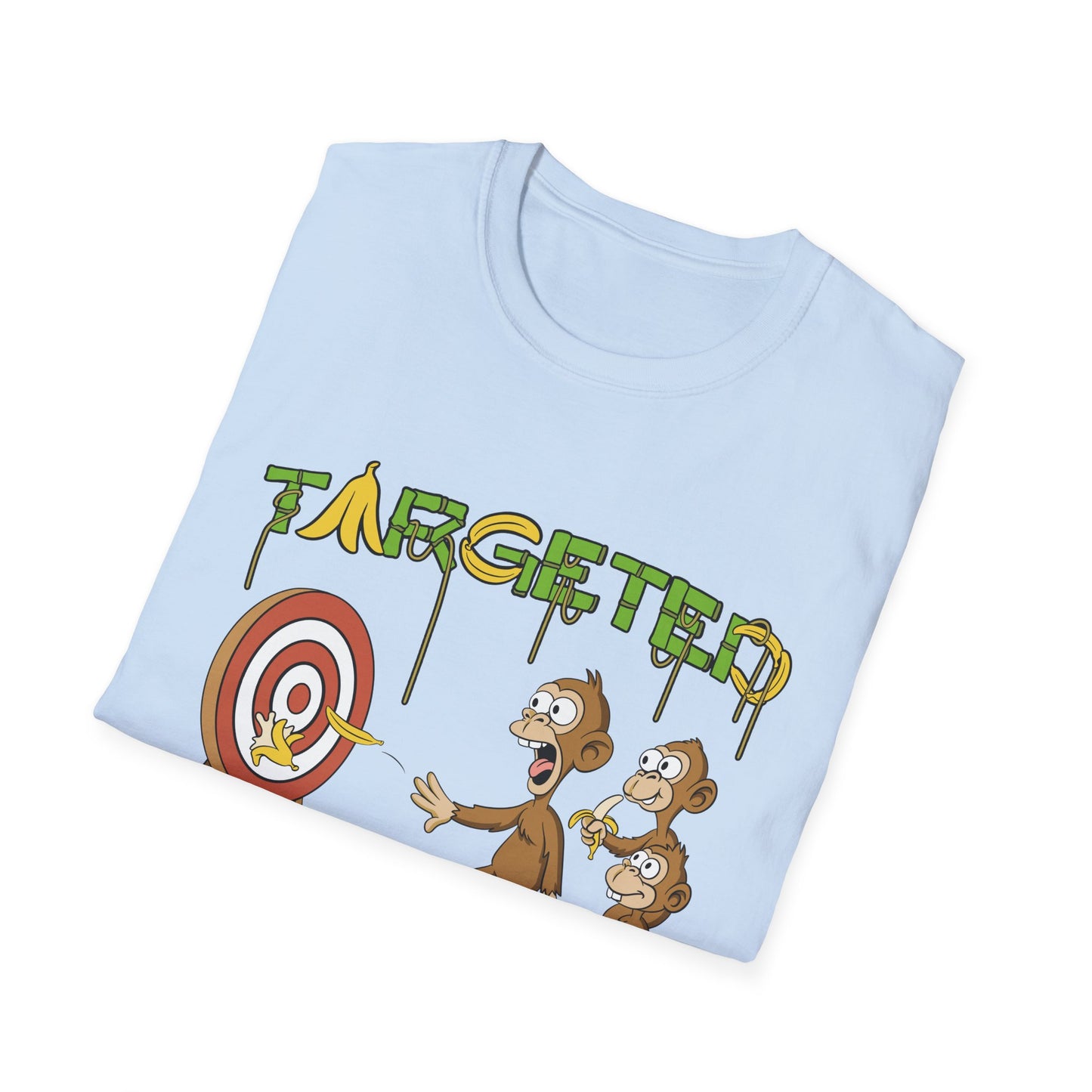 Targeted Individual Graphic T-Shirt — Funny Monkey Target Design