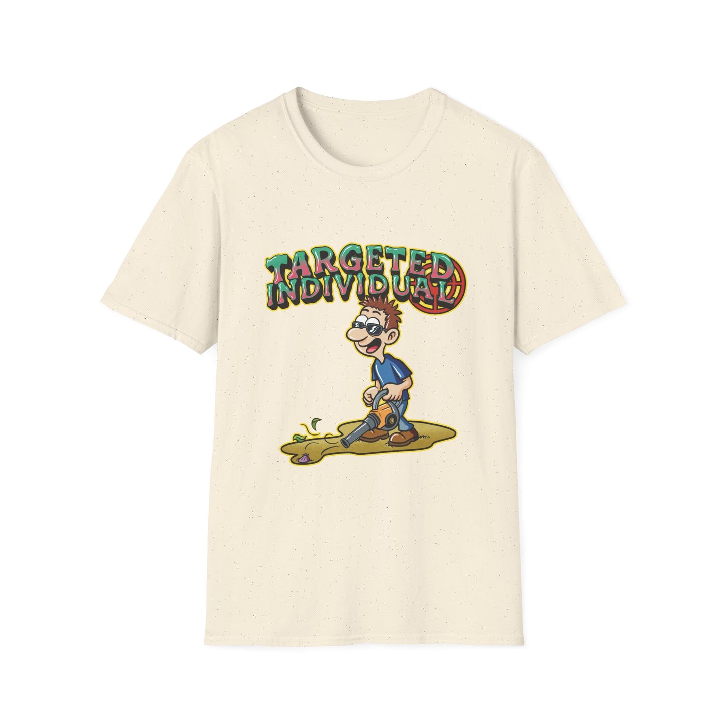 Targeted Individual T-Shirt — Surfer Cartoon Graphic Tee