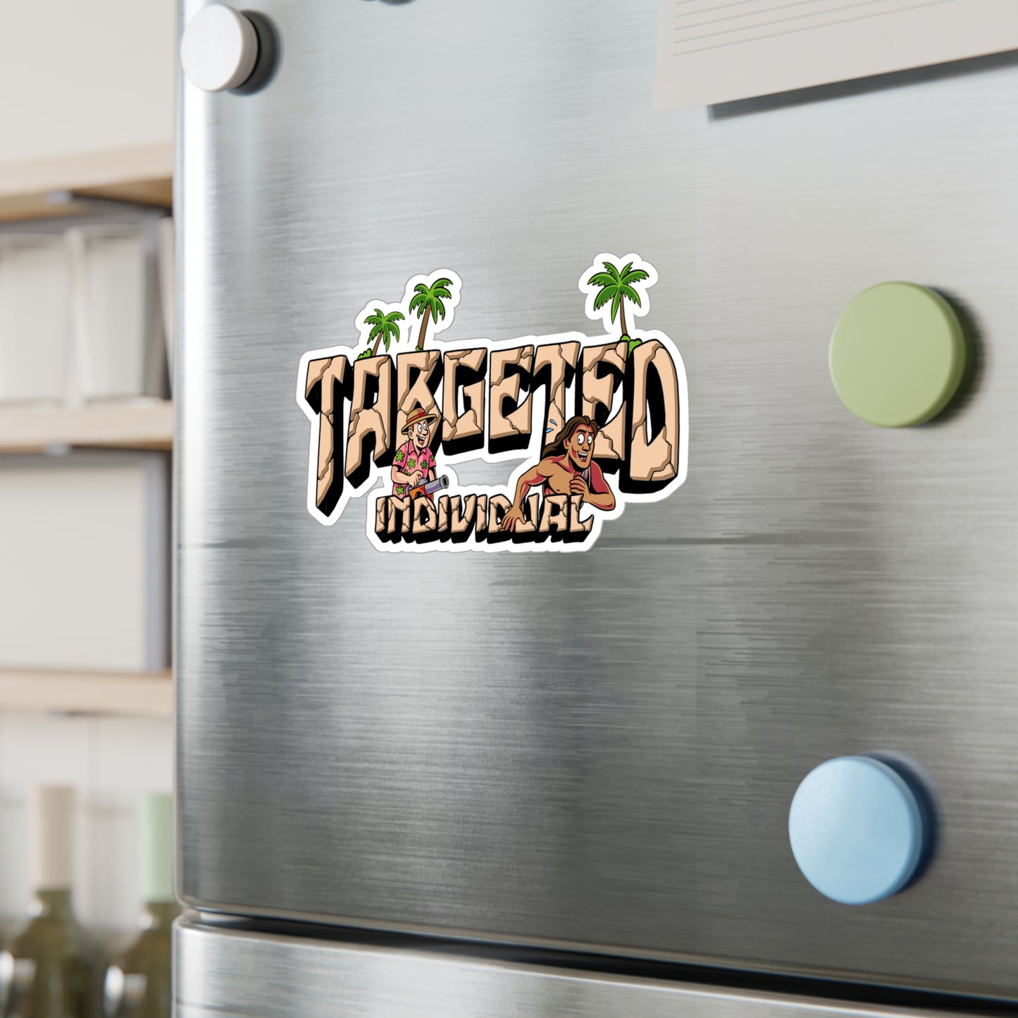 Targeted Individual Tropical Sticker - Kiss-Cut Vinyl Decal