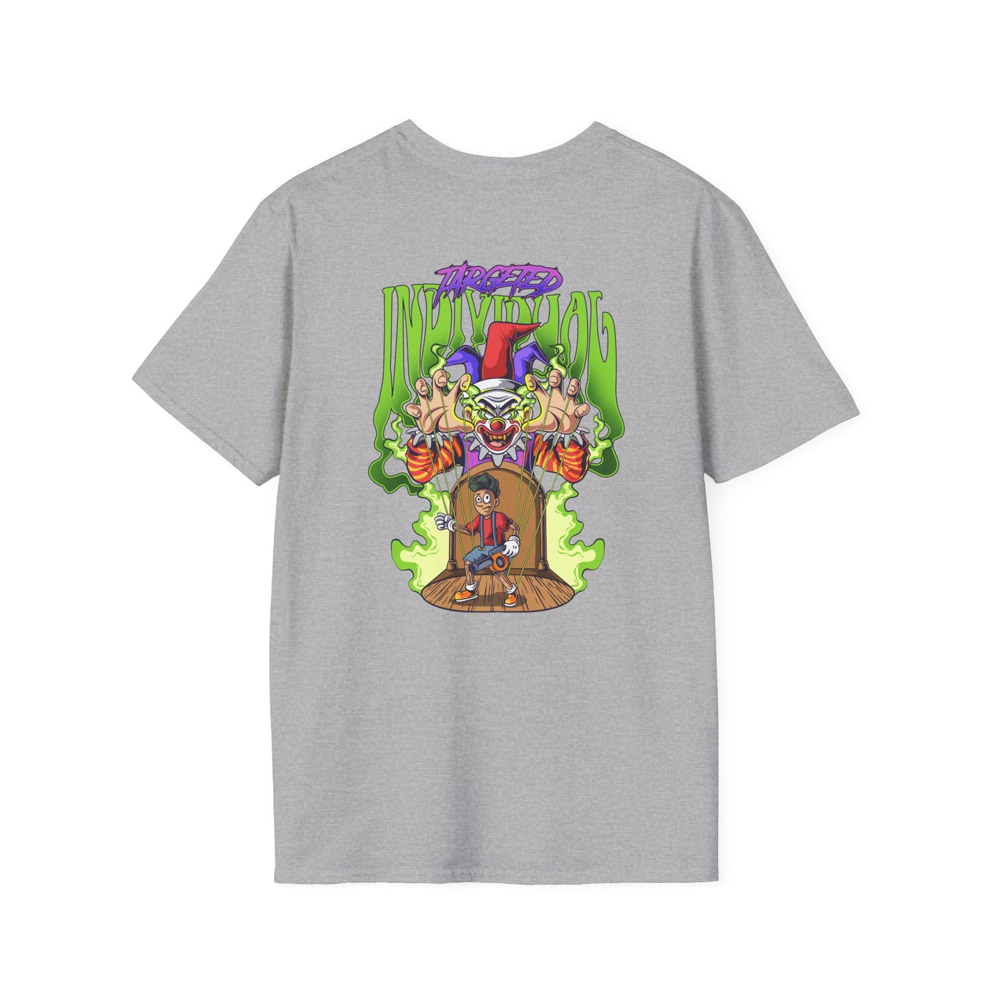 Creepy Carnival Clown T‑Shirt — Haunted Jester Graphic Tee