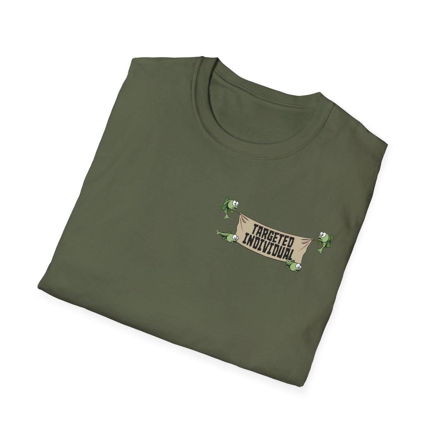 Targeted Individual Graphic Tee — Retro Diver Underwater Design