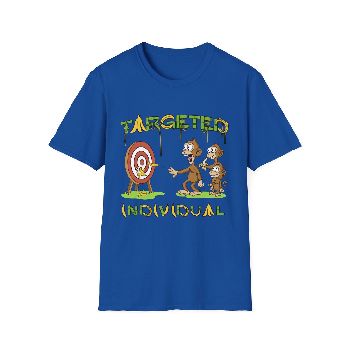 Targeted Individual Graphic T-Shirt — Funny Monkey Target Design