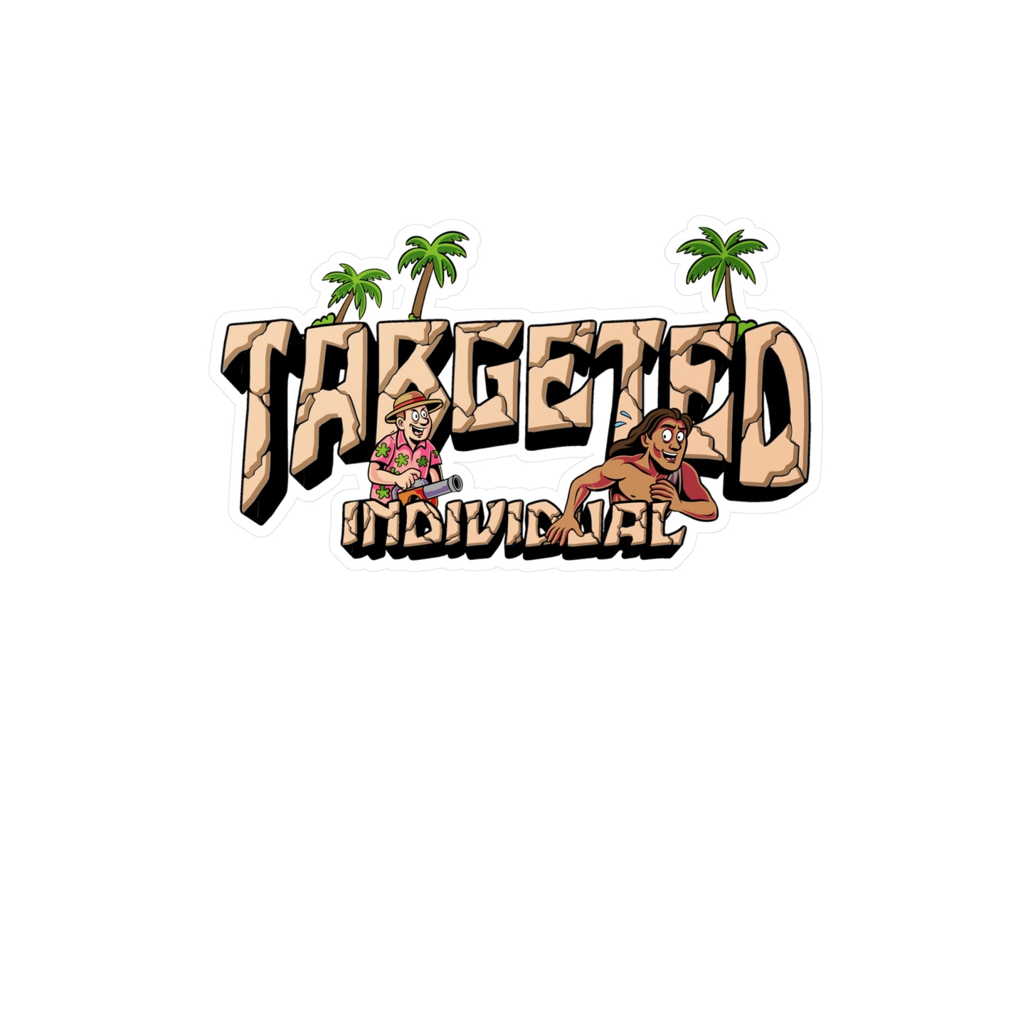 Targeted Individual Tropical Sticker - Kiss-Cut Vinyl Decal