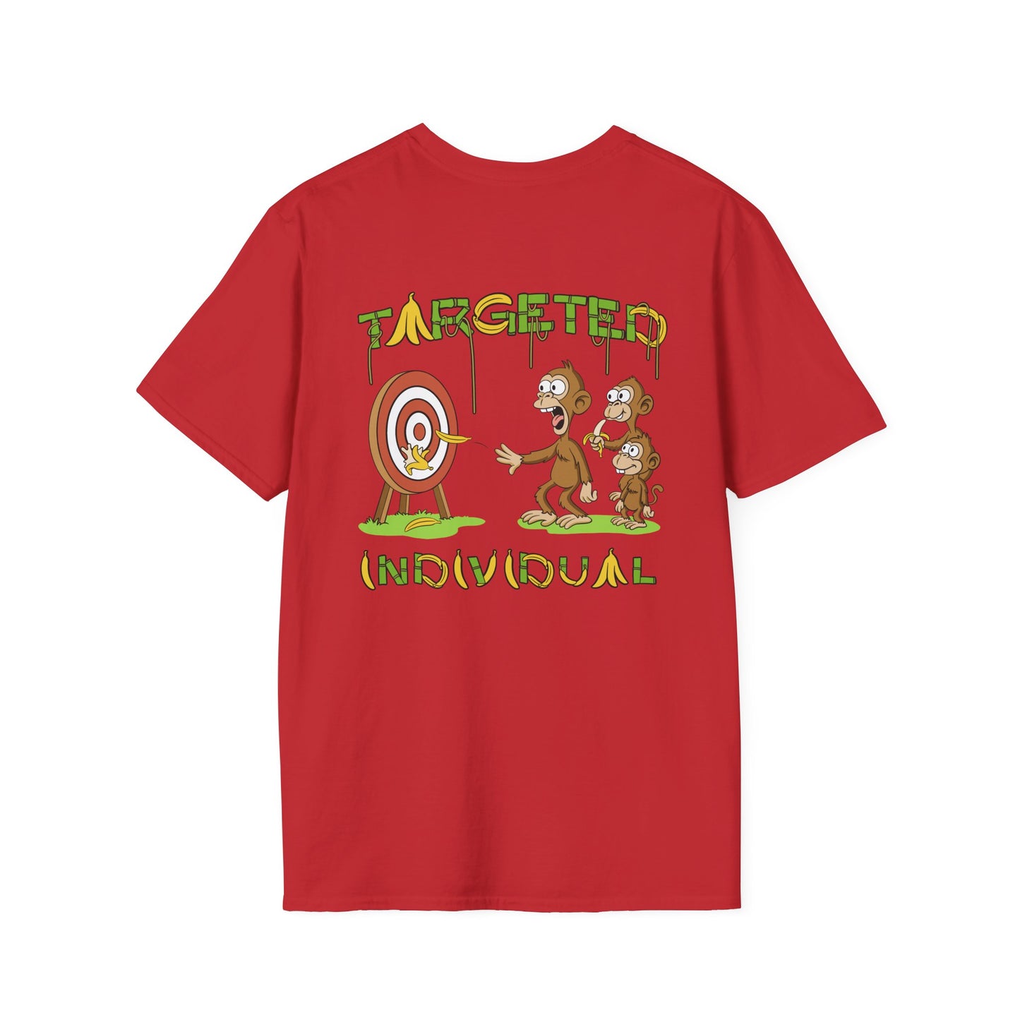 Targeted Individual T-Shirt — Graphic Satire Backprint Tee