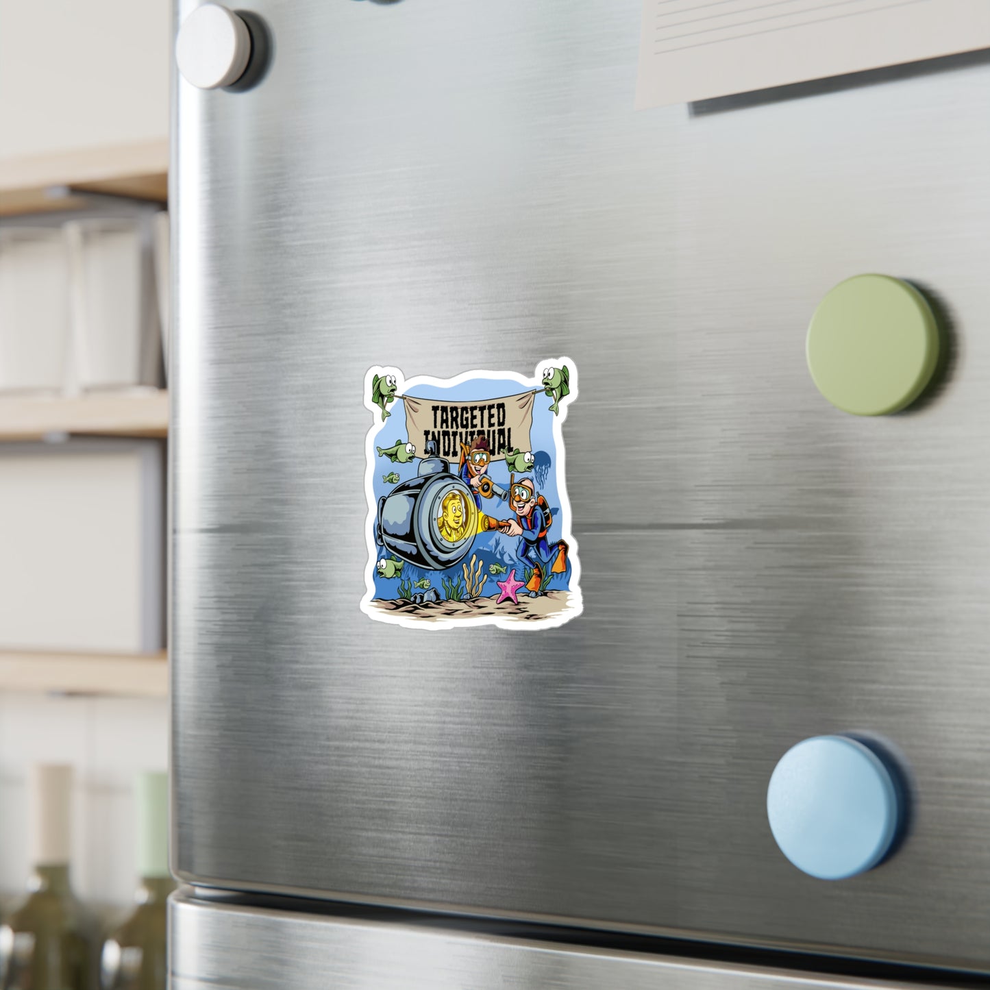 Targeted Individual Submarine Sticker — Kiss-Cut Vinyl Decal