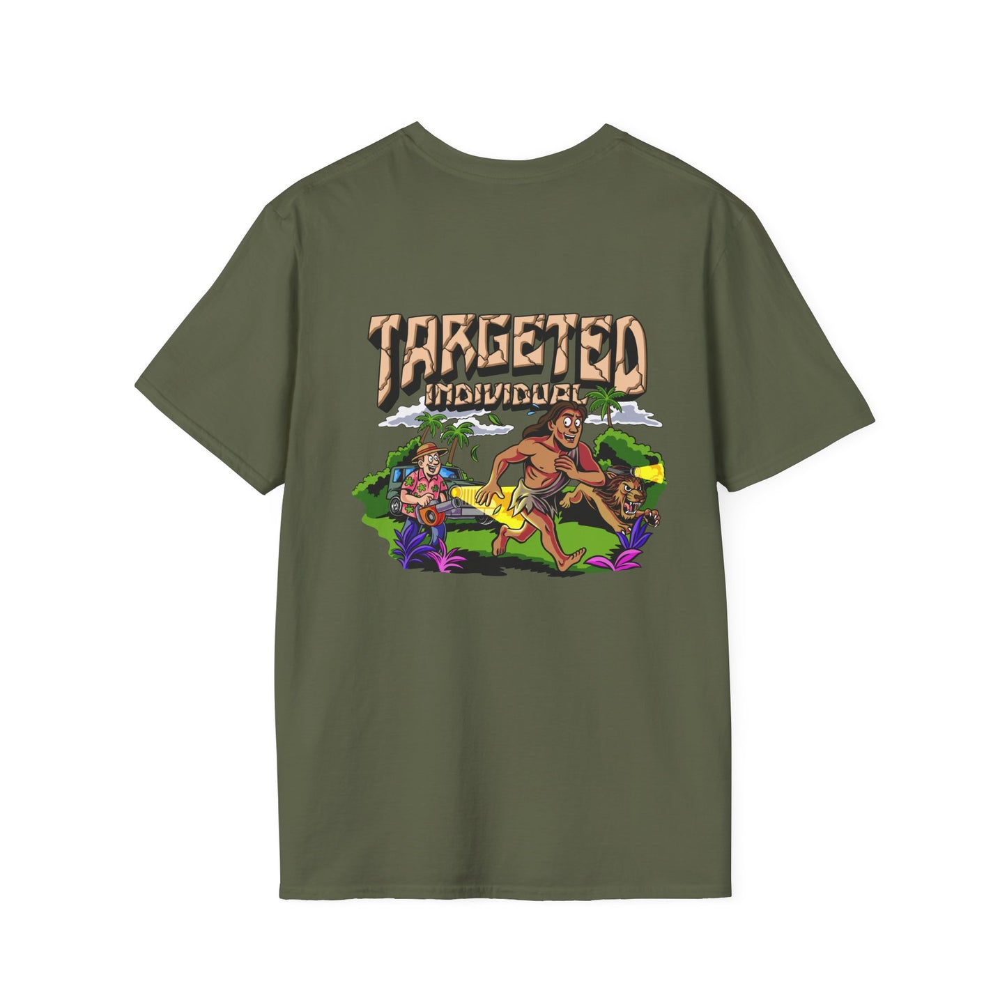 T-Shirt — "Targeted Adventure" Tropical Graphic Tee