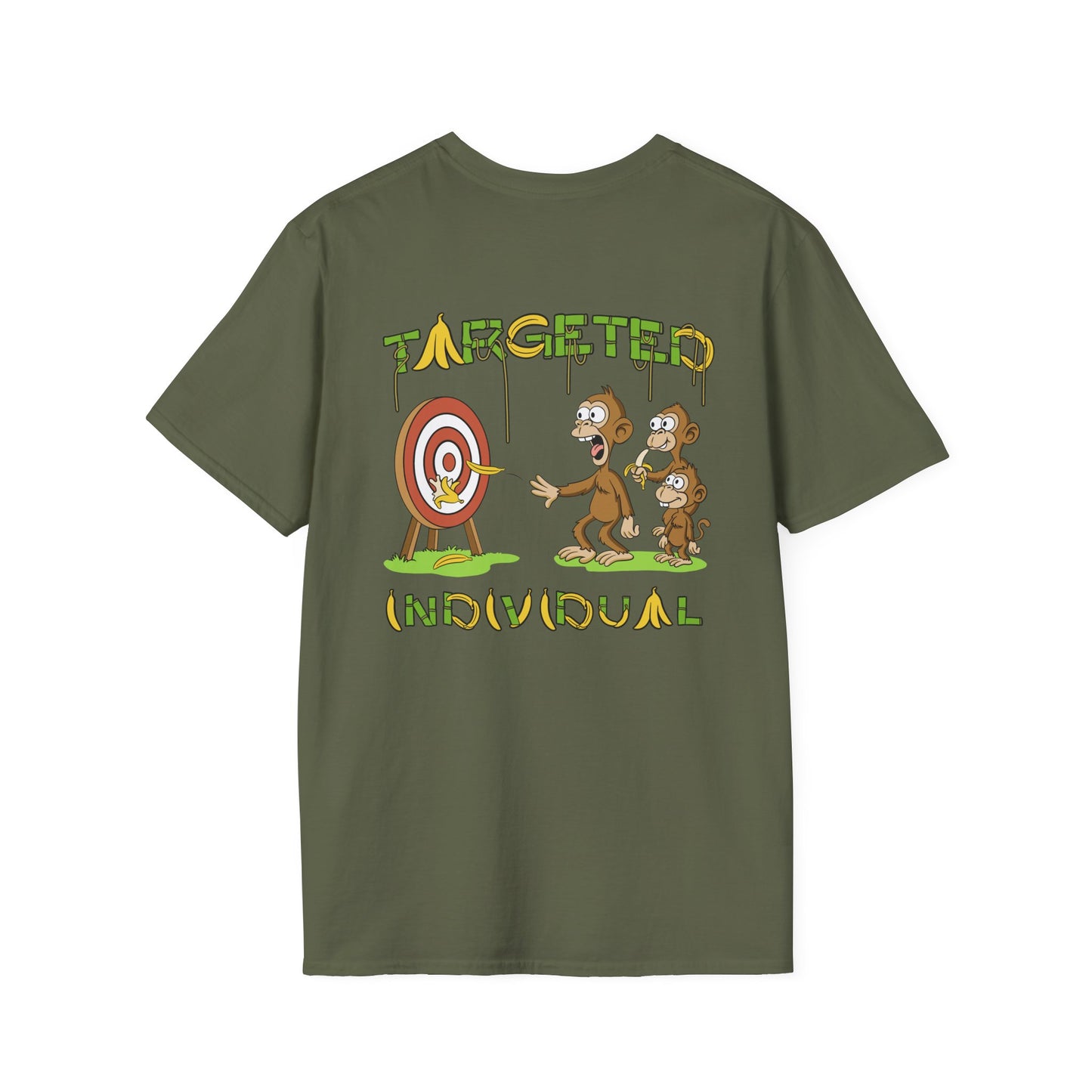 Targeted Individual T-Shirt — Graphic Satire Backprint Tee