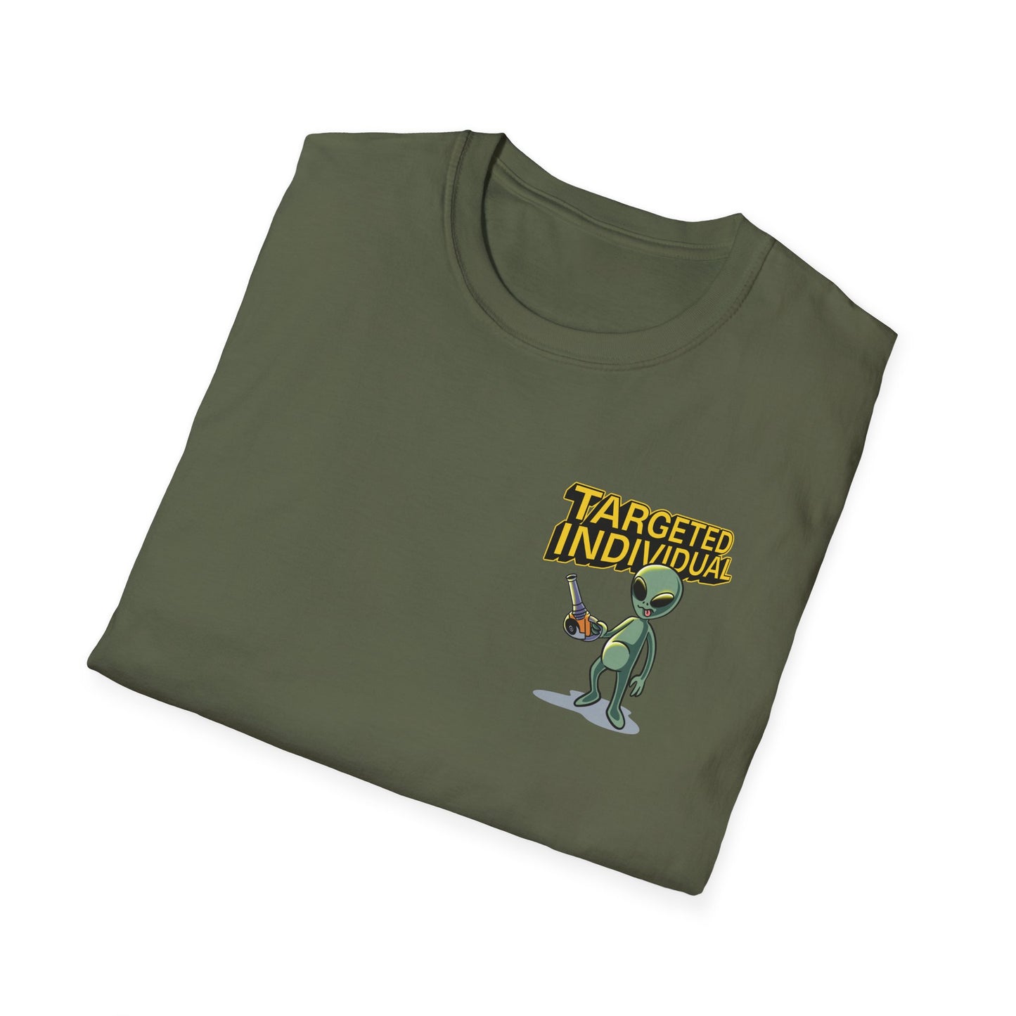 Alien Abduction Graphic T-Shirt — "Target Individual" Sci‑Fi UFO Tee