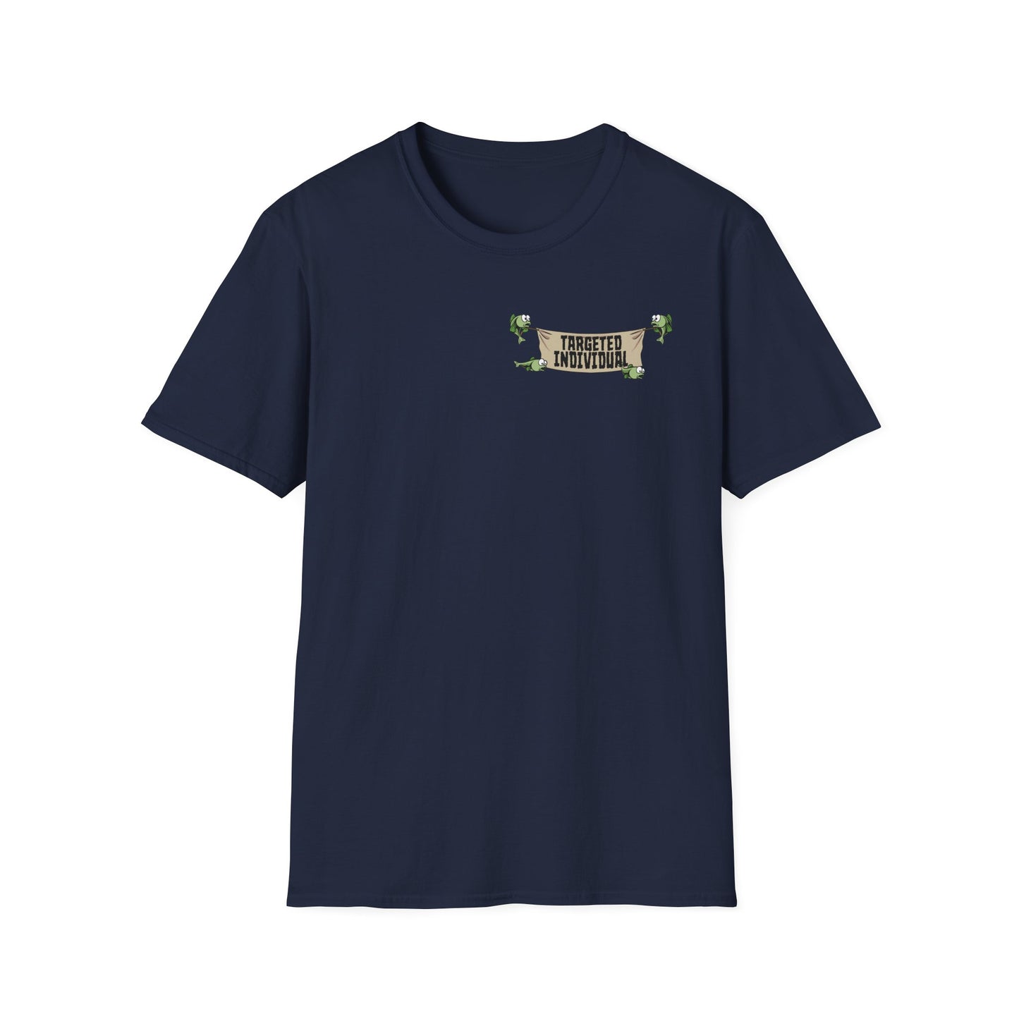 Targeted Individual Graphic Tee — Retro Diver Underwater Design