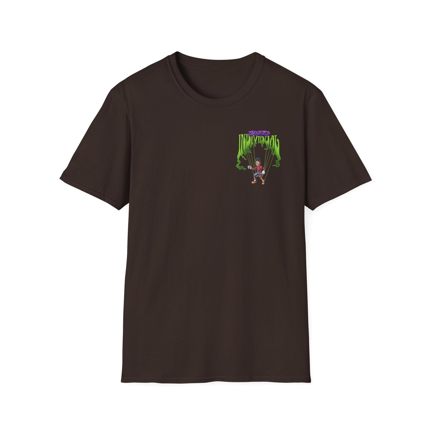 Scaredy Clown Graphic T-Shirt — Horror Joker Back Print