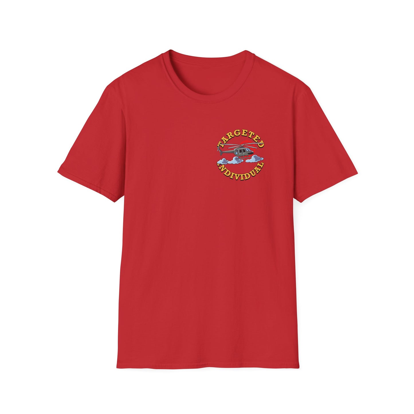 Target Individual T-Shirt — 'Target Individual' Graphic Tee with Police Truck & Targets