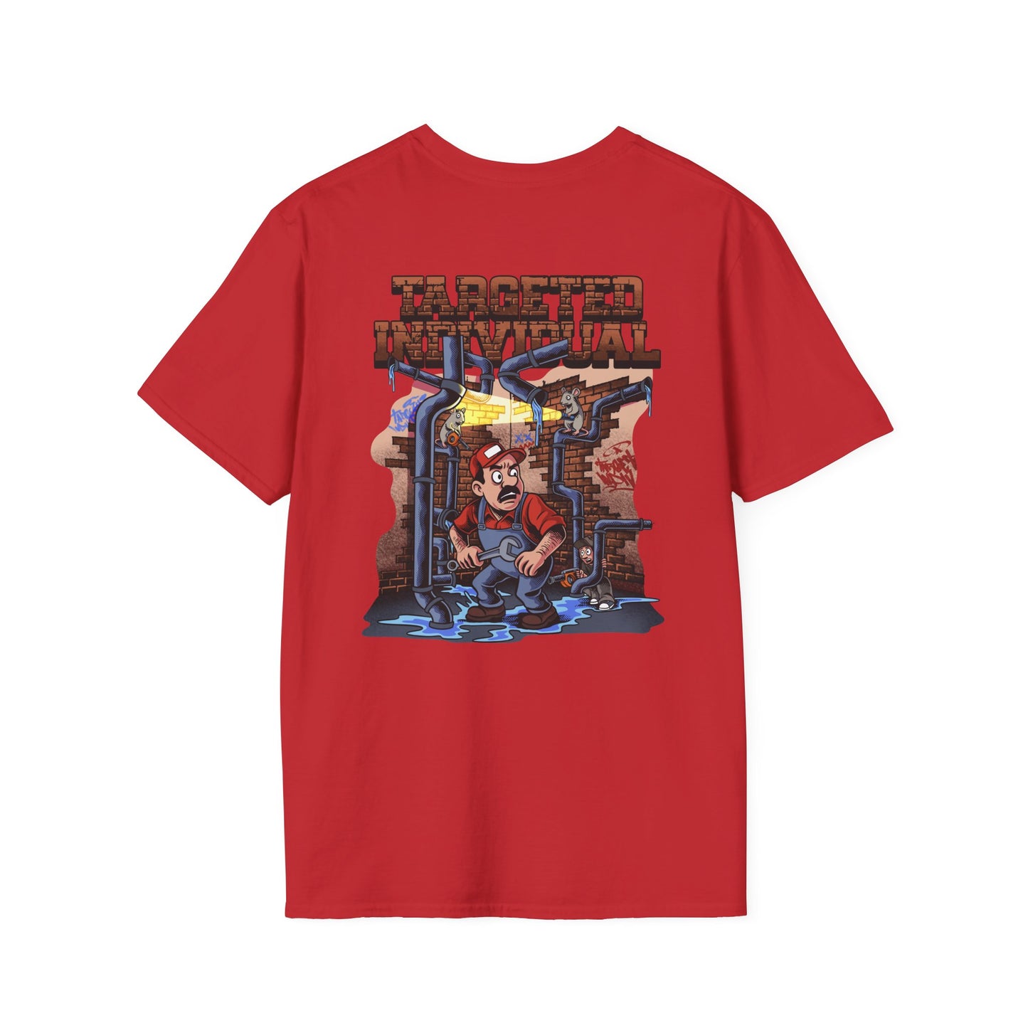 Plumber Pipeworks Graphic T-Shirt — Retro ‘Tarotical Plumbing’ Design