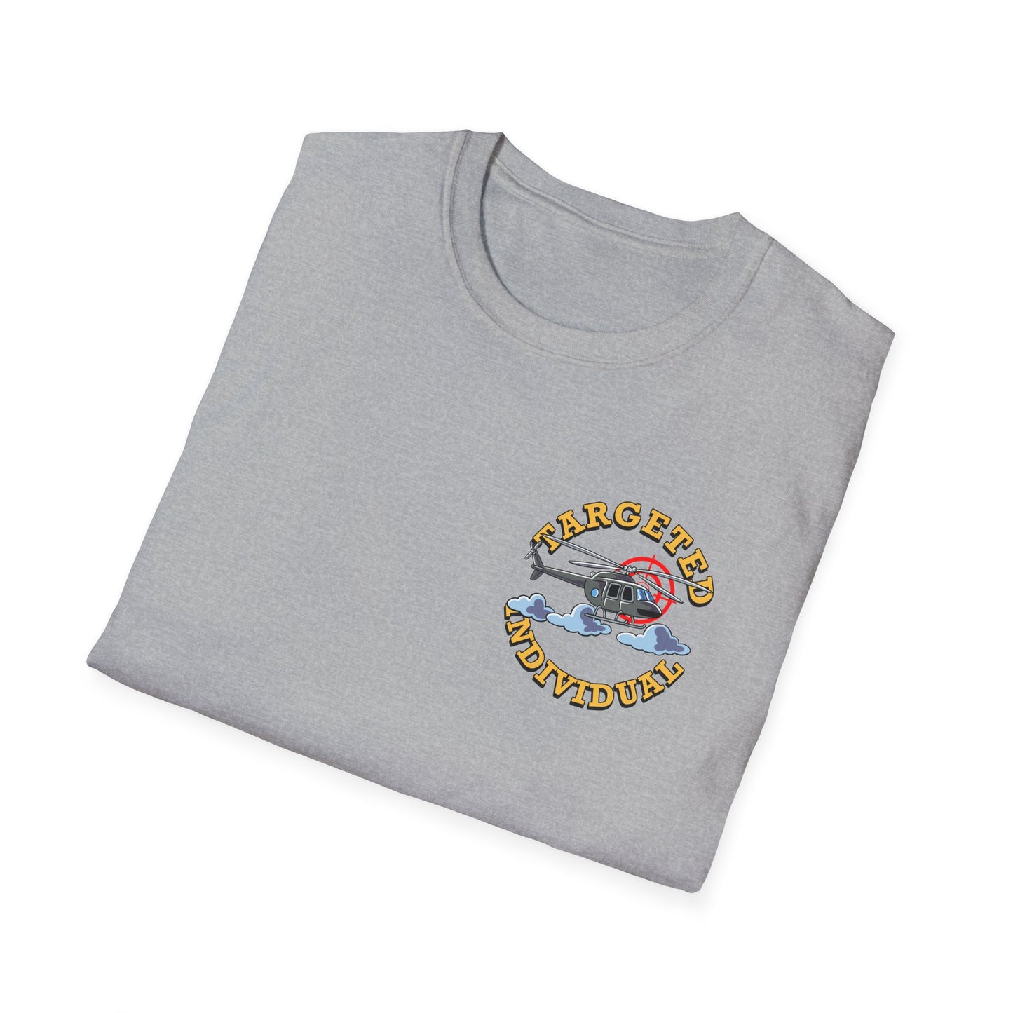 Target Individual T-Shirt — 'Target Individual' Graphic Tee with Police Truck & Targets