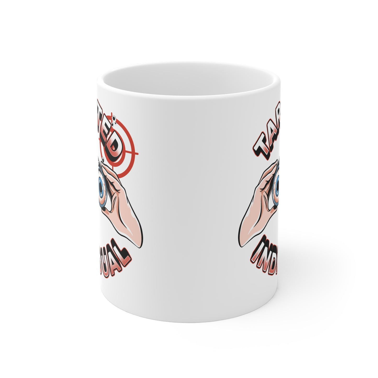 Targeted Individual Mug — Novelty Binoculars Design Coffee Cup