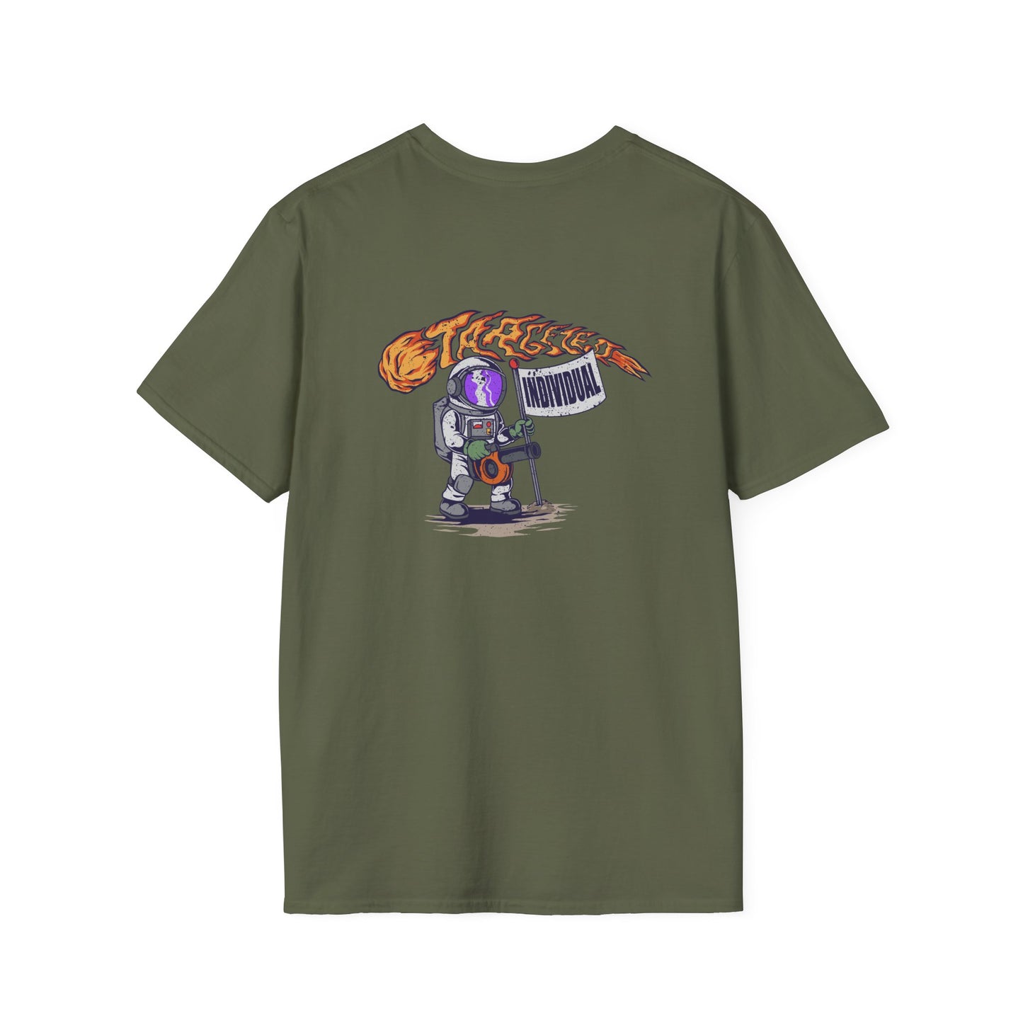 Astronaut Recording Studio T-Shirt — 'Tracks' Musician Space Graphic Tee